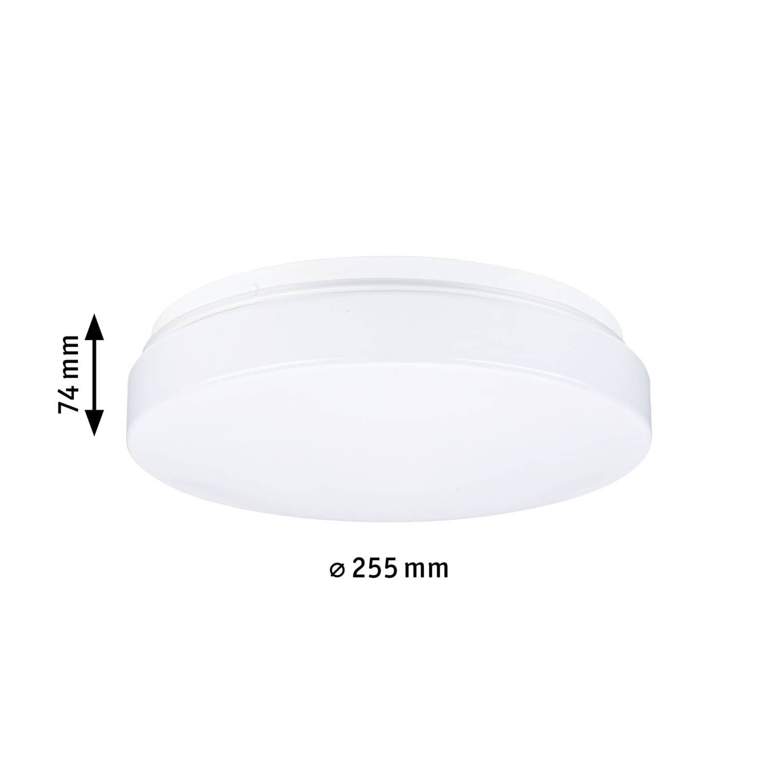 Stropné svietidlo Paulmann Axin, Ø 26 cm, biele, IP44, E27