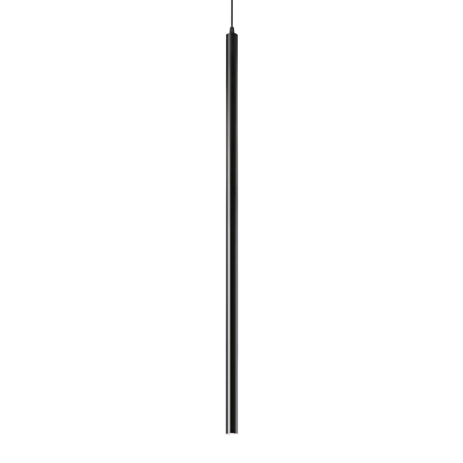 Ideal Lux Ultrathin d100 svietidlo čierna 3 000K
