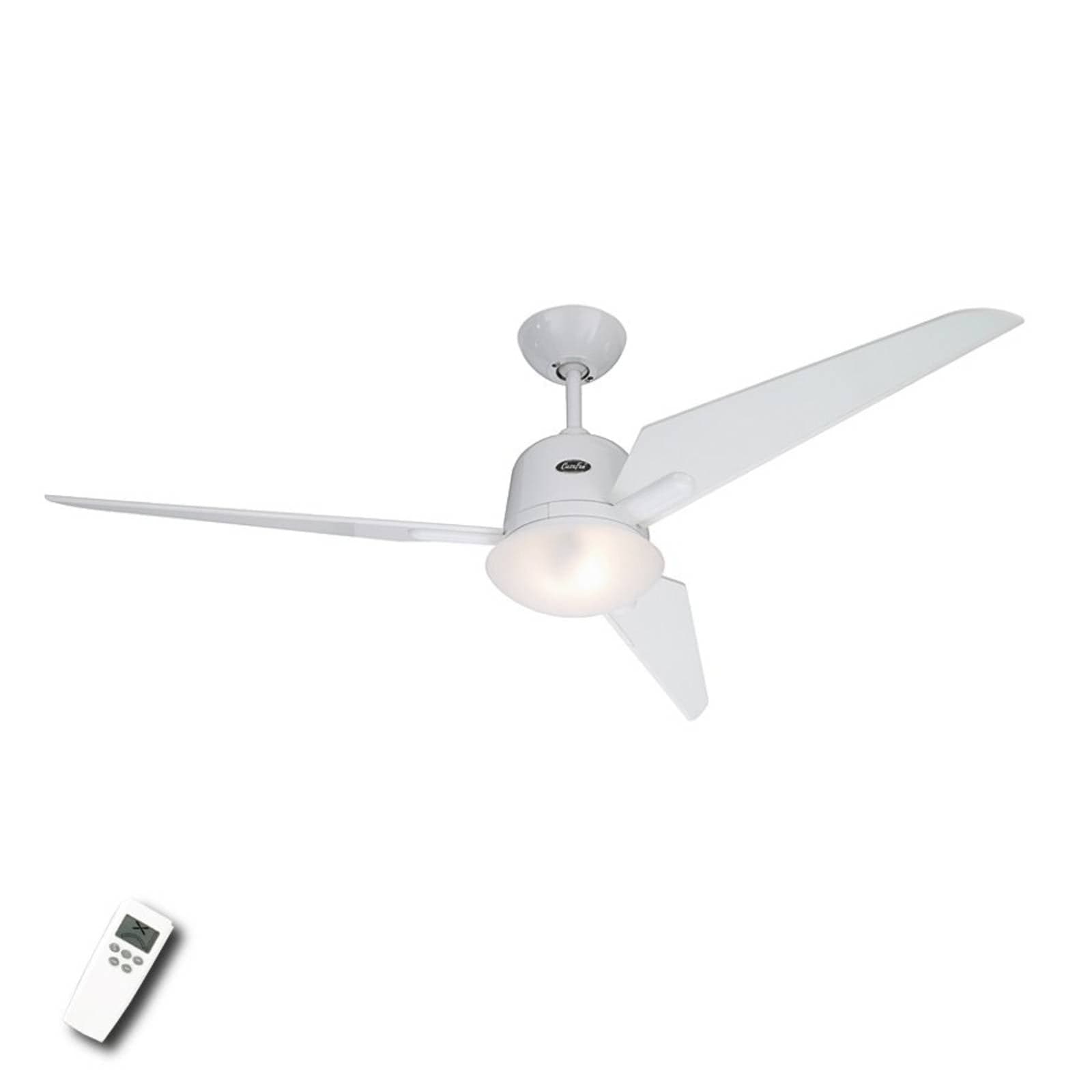 Stropný ventilátor ECO AVIATOS, Ø 132 cm, biely, DC, tichý