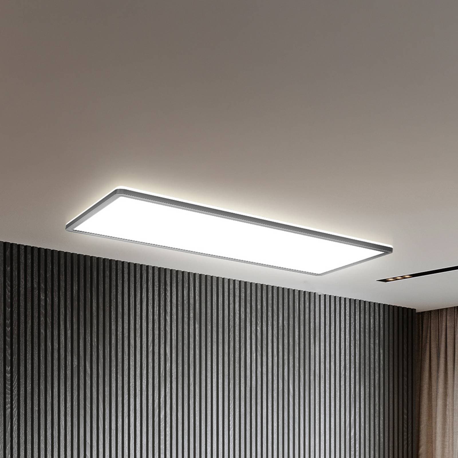 LED panel Slim s diaľkovým ovládaním RGBW, 58 x 20 cm, čierny, podsvietenie