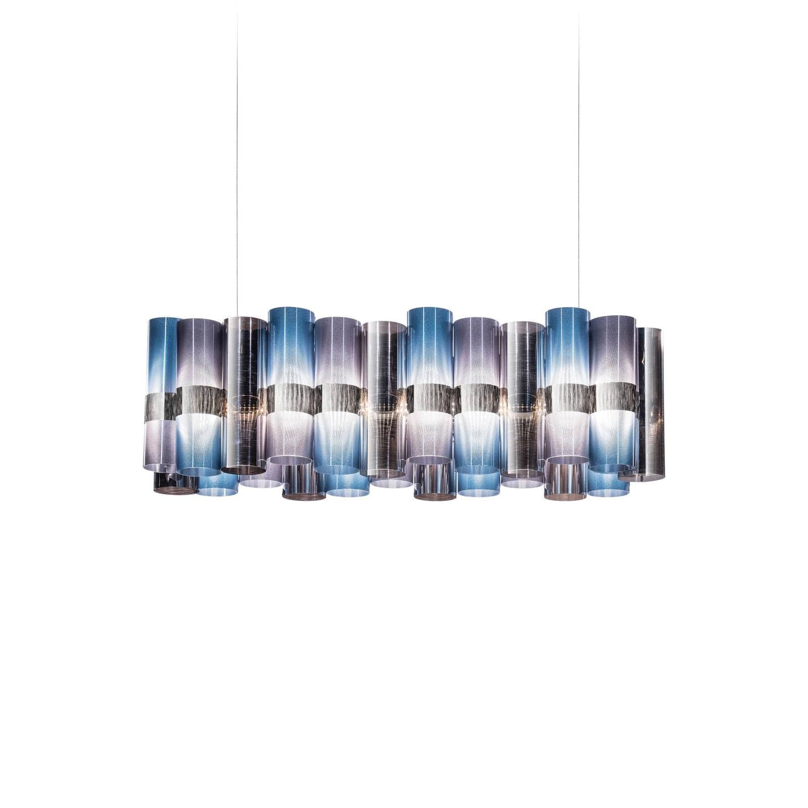 Slamp LED závesné svietidlo La Lollo, modrá/fialová, 100 cm