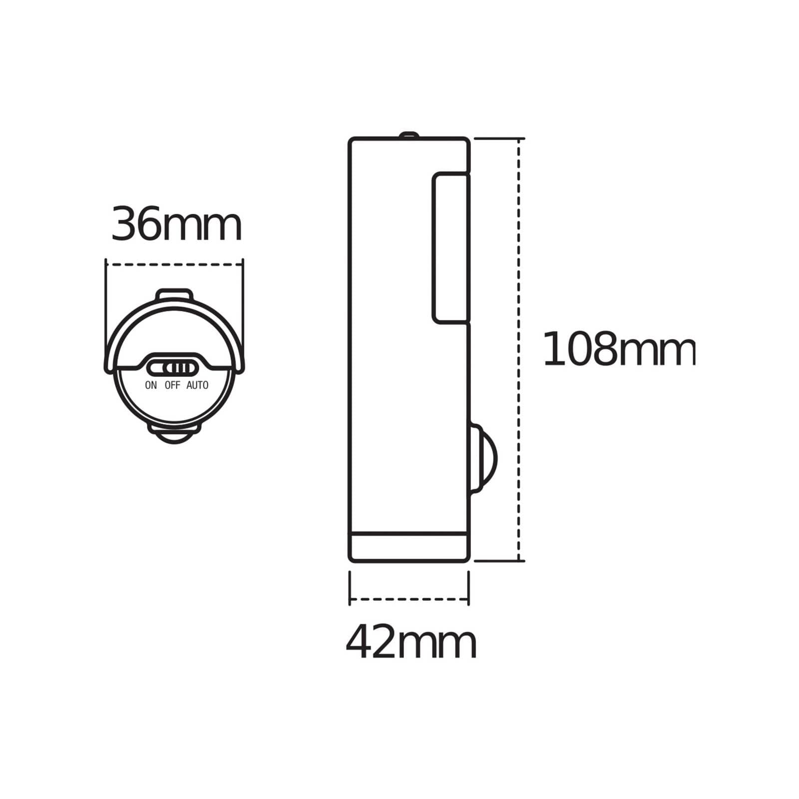 OSRAM nocne svetlo NIGHTLUX TORCH, biele, senzor, batéria IP54