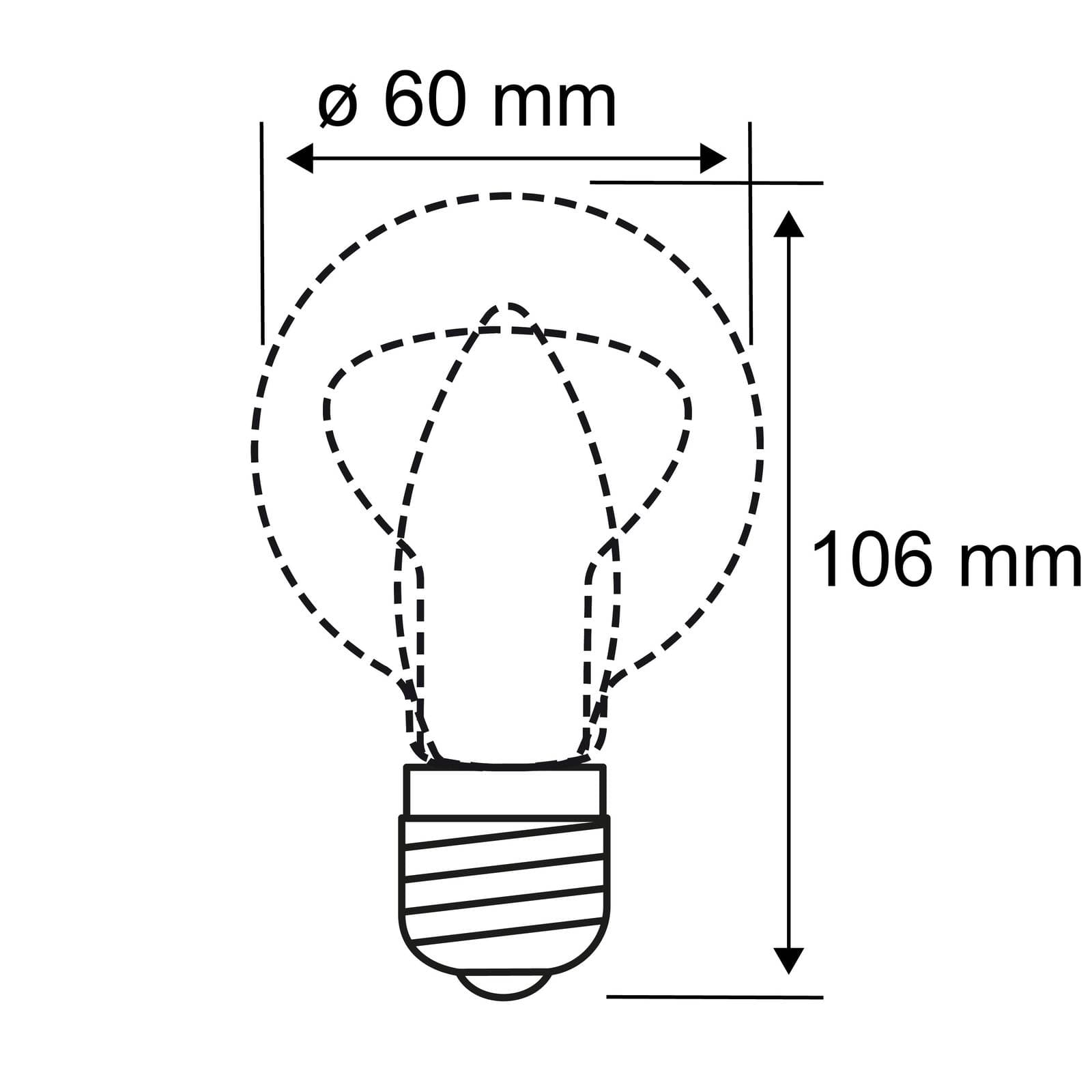 LED žiarovka E27 7W s vláknom 2 700K číra 2-pack