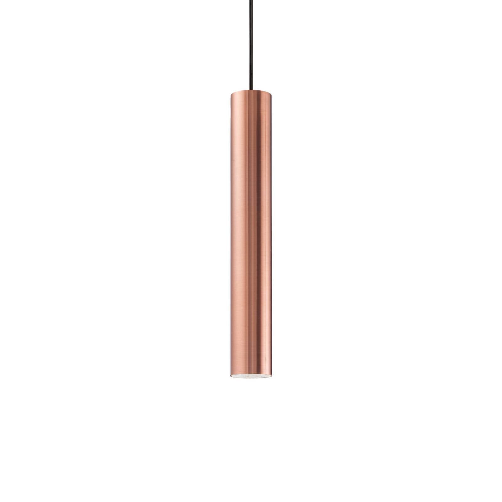 Ideal Lux závesné svietidlo Look, medená farba, Ø 6 cm, kov