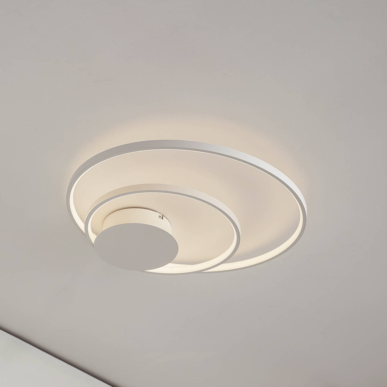 Stropné svietidlo Lindby Nerwin LED, okrúhle, biele