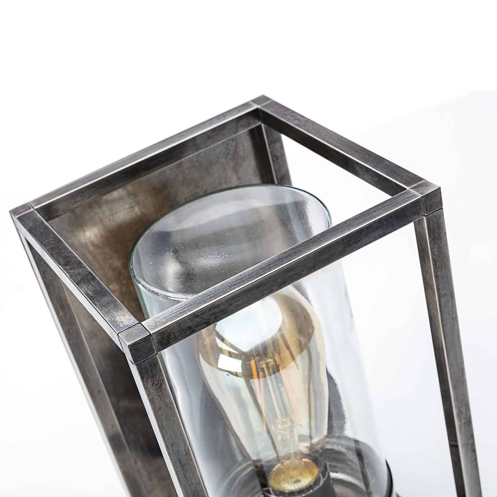 Vonkajšie nástenné svietidlo Cubic³ 3365, antický nikel/čierna farba