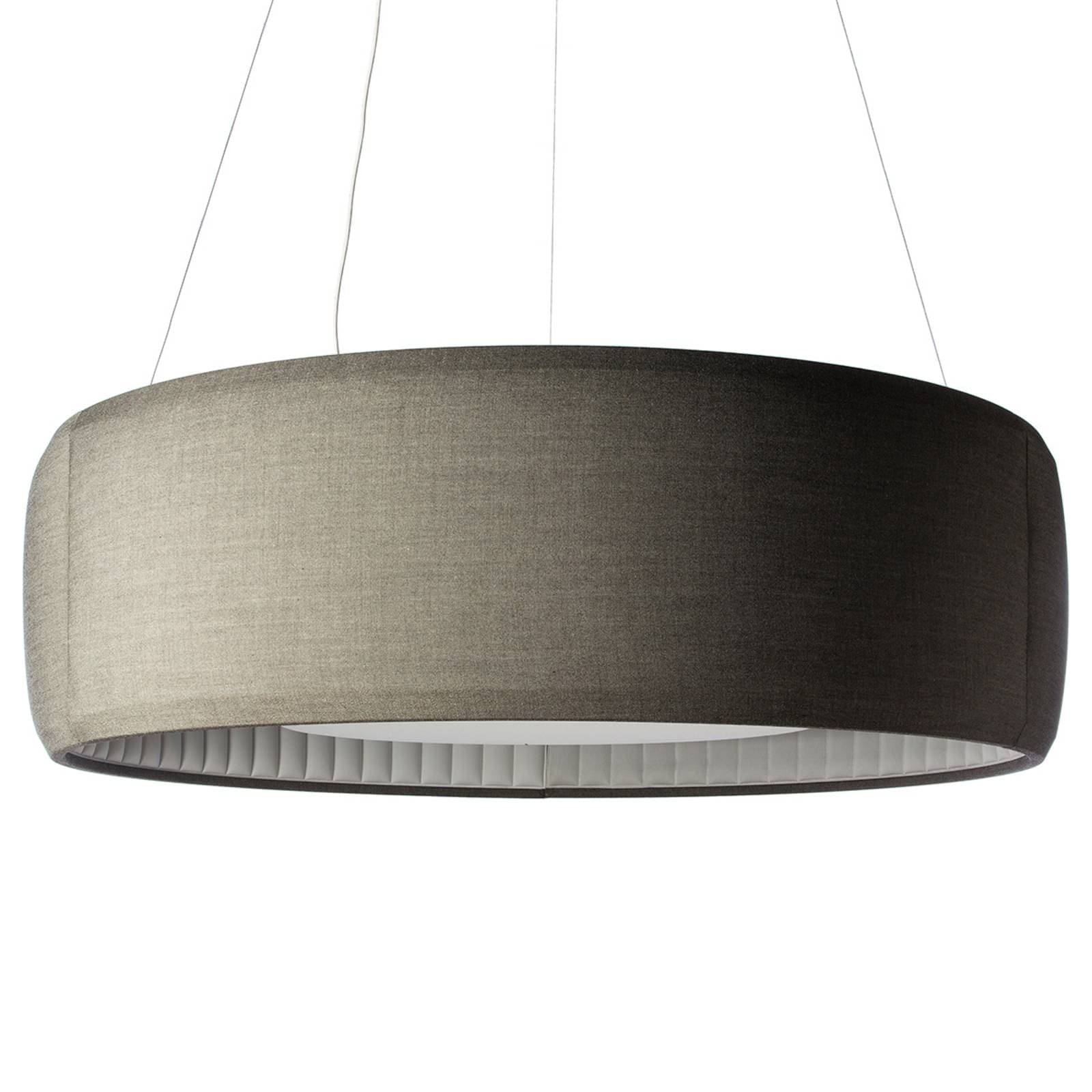 Luceplan Silenzio LED závesné svetlo sivé Ø 150cm