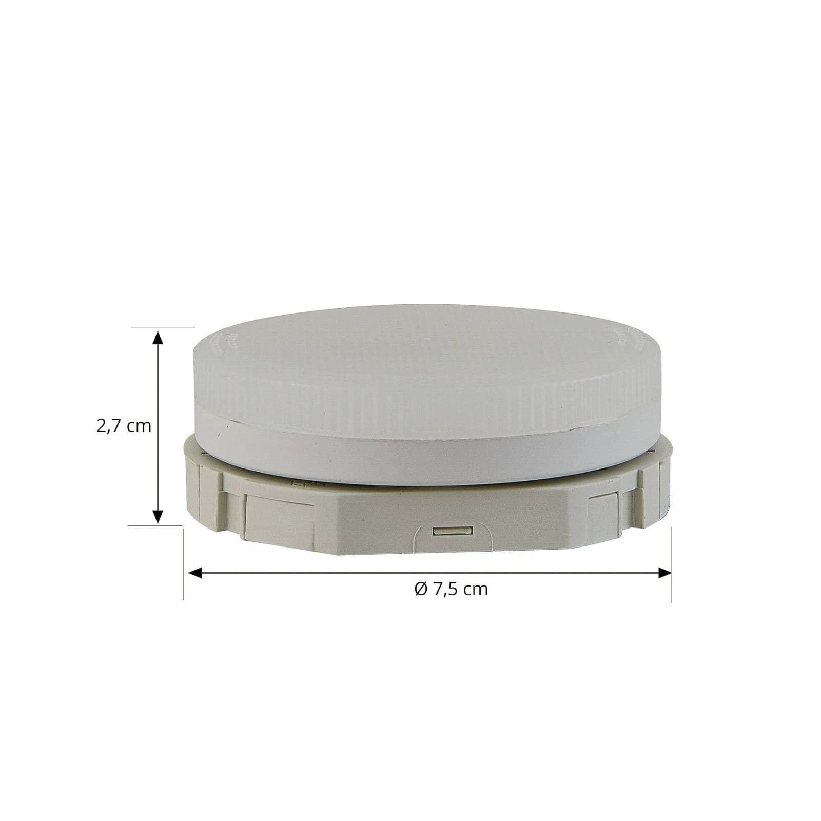 LED žiarovka Arcchio GX53 6 W, stmievateľná, 3 000 K, Ø 7,4 cm