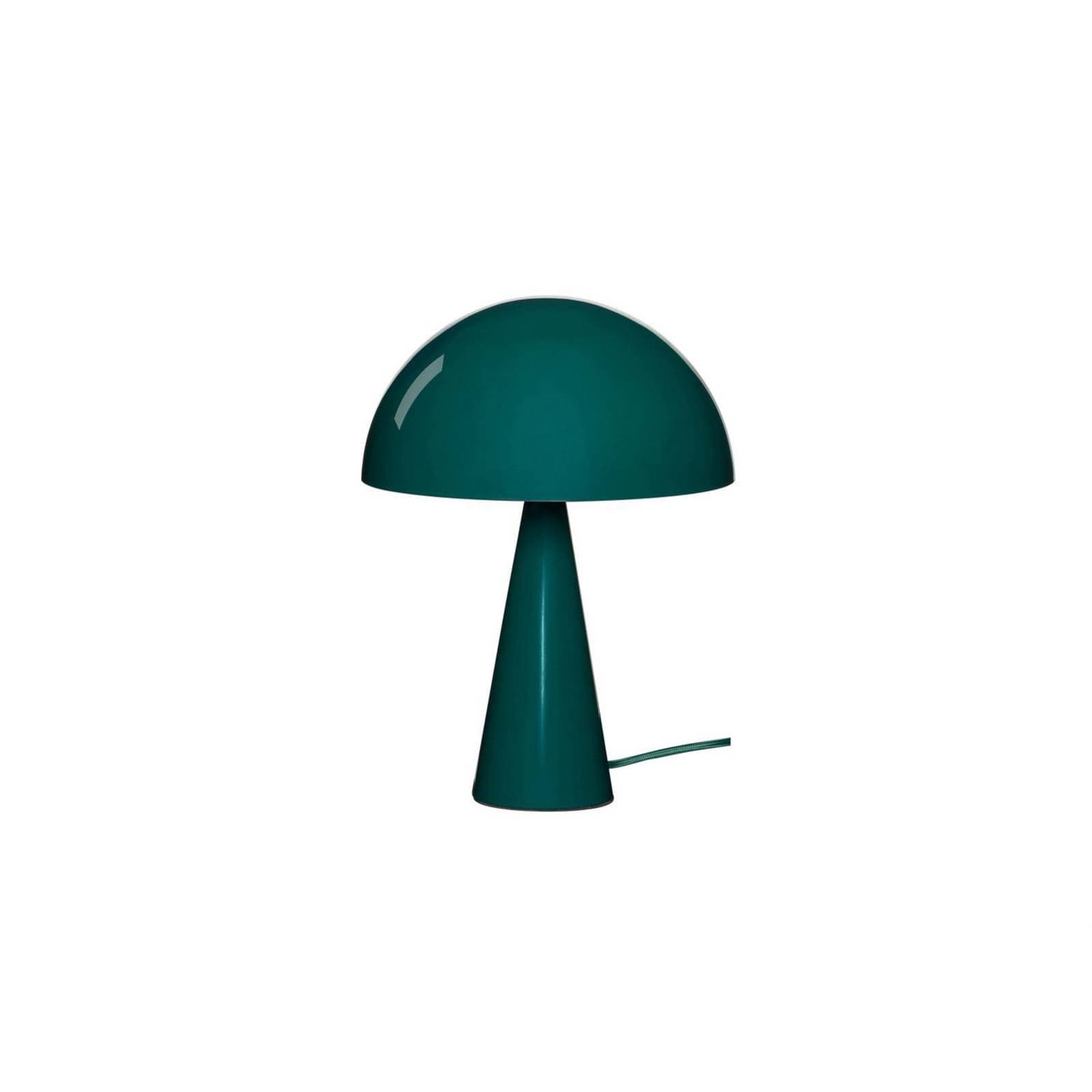 HÜBSCH stolová lampa Mush Mini, tmavozelená, výška 34 cm
