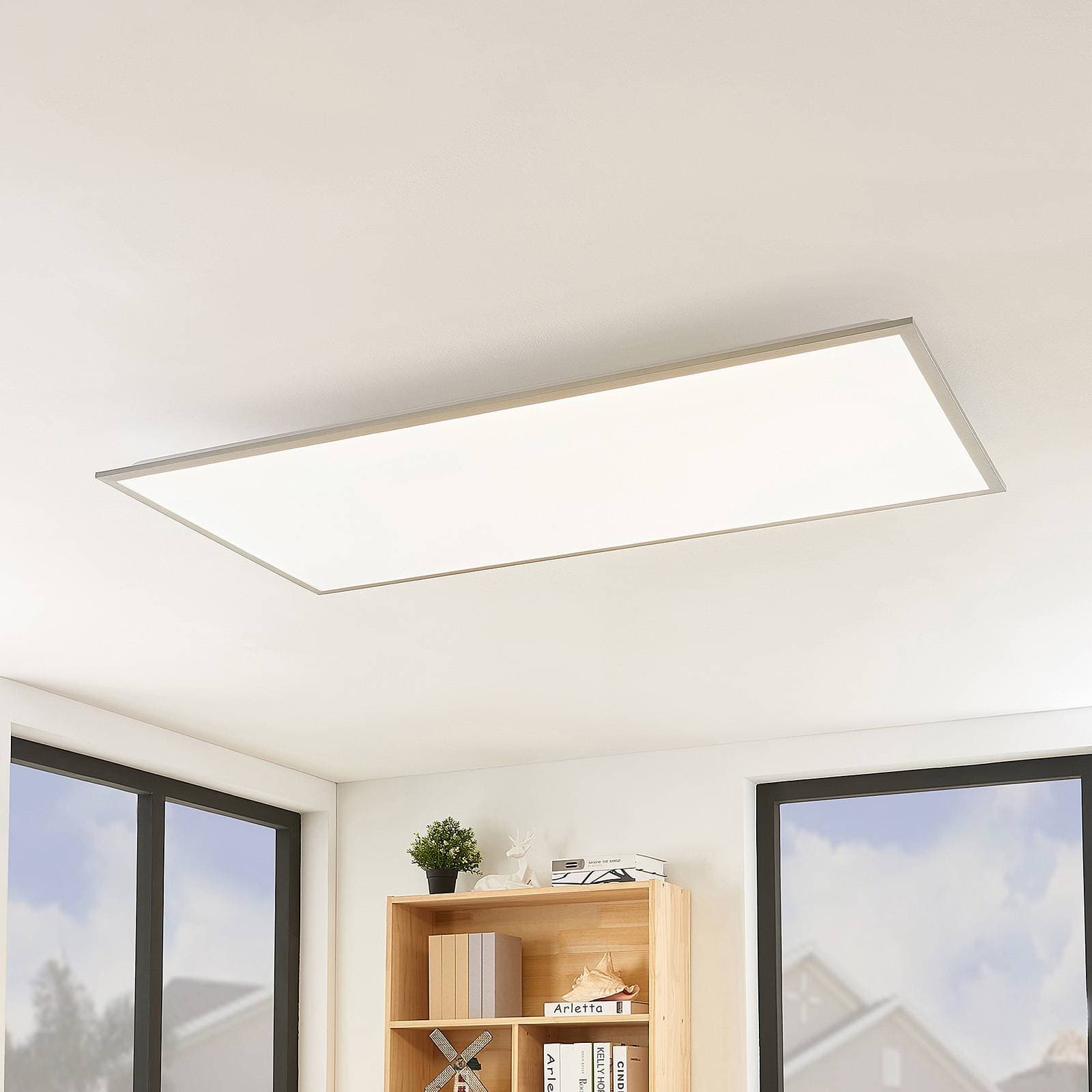LED panel Lindby Stenley, CCT, 120 cm x 60 cm, stmievateľný