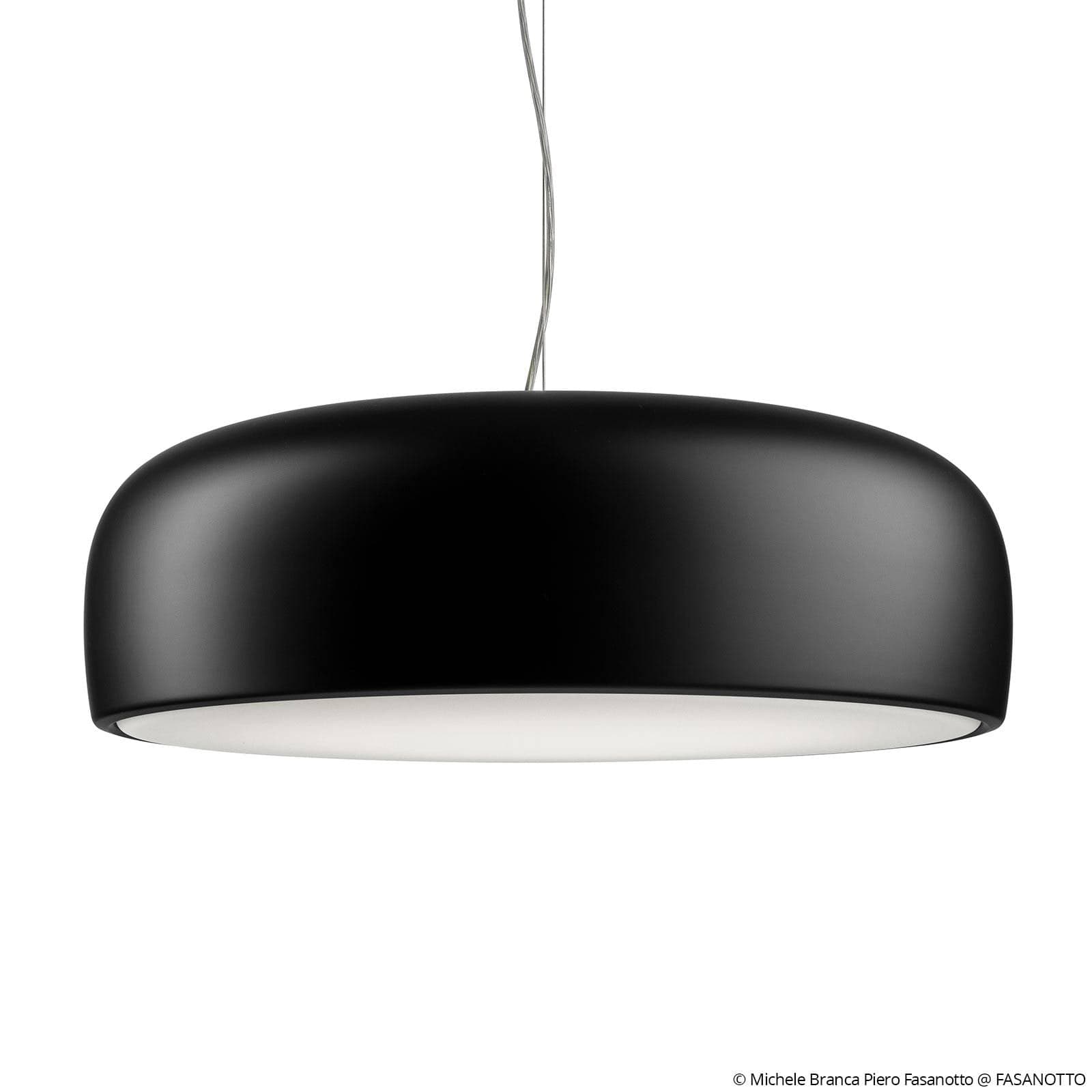 FLOS Smithfield S LED závesná lampa, čierna matná