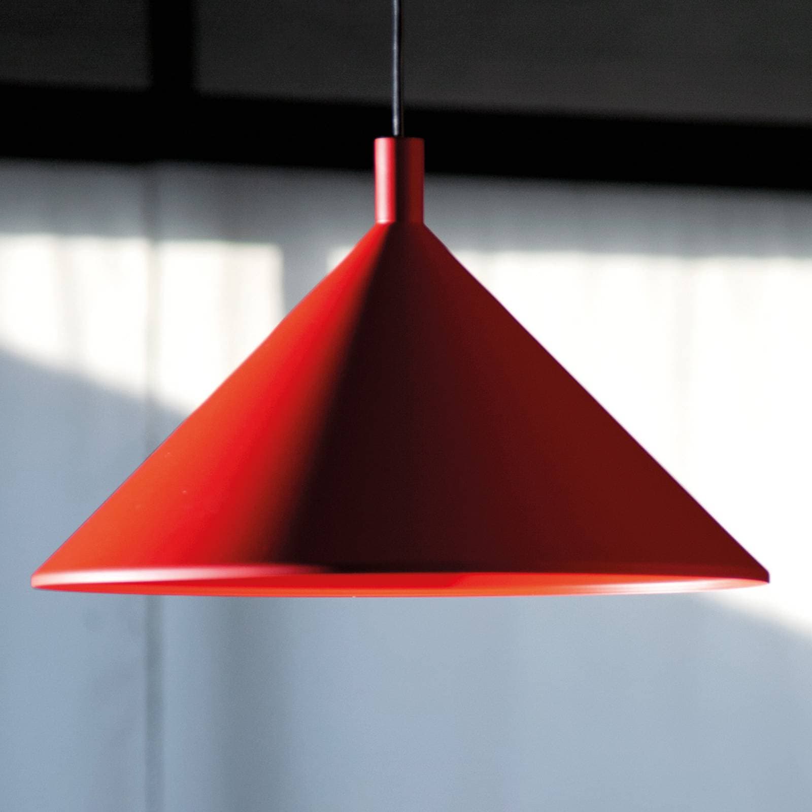 Martinelli Luce Cono závesná lampa červená Ø 45 cm