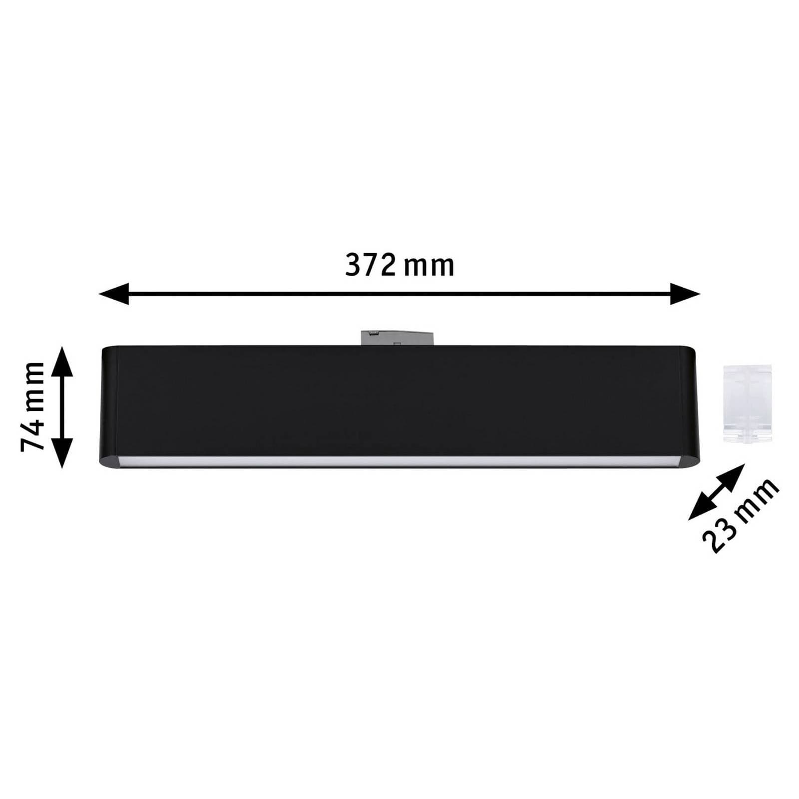 Paulmann URail LED lištová lampa Ceris čierna 4 000 K 37 cm