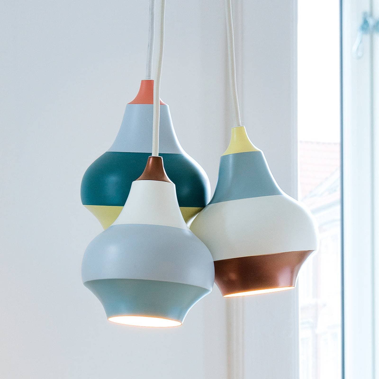 Louis Poulsen Cirque závesná lampa, červená, 15 cm
