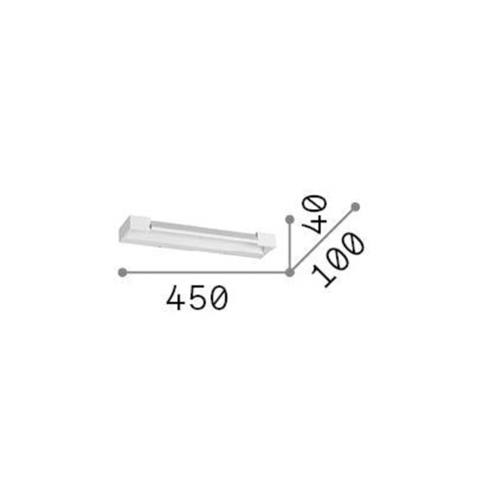 Ideal Lux LED nástenné svietidlo Balance white, kov, šírka 45 cm