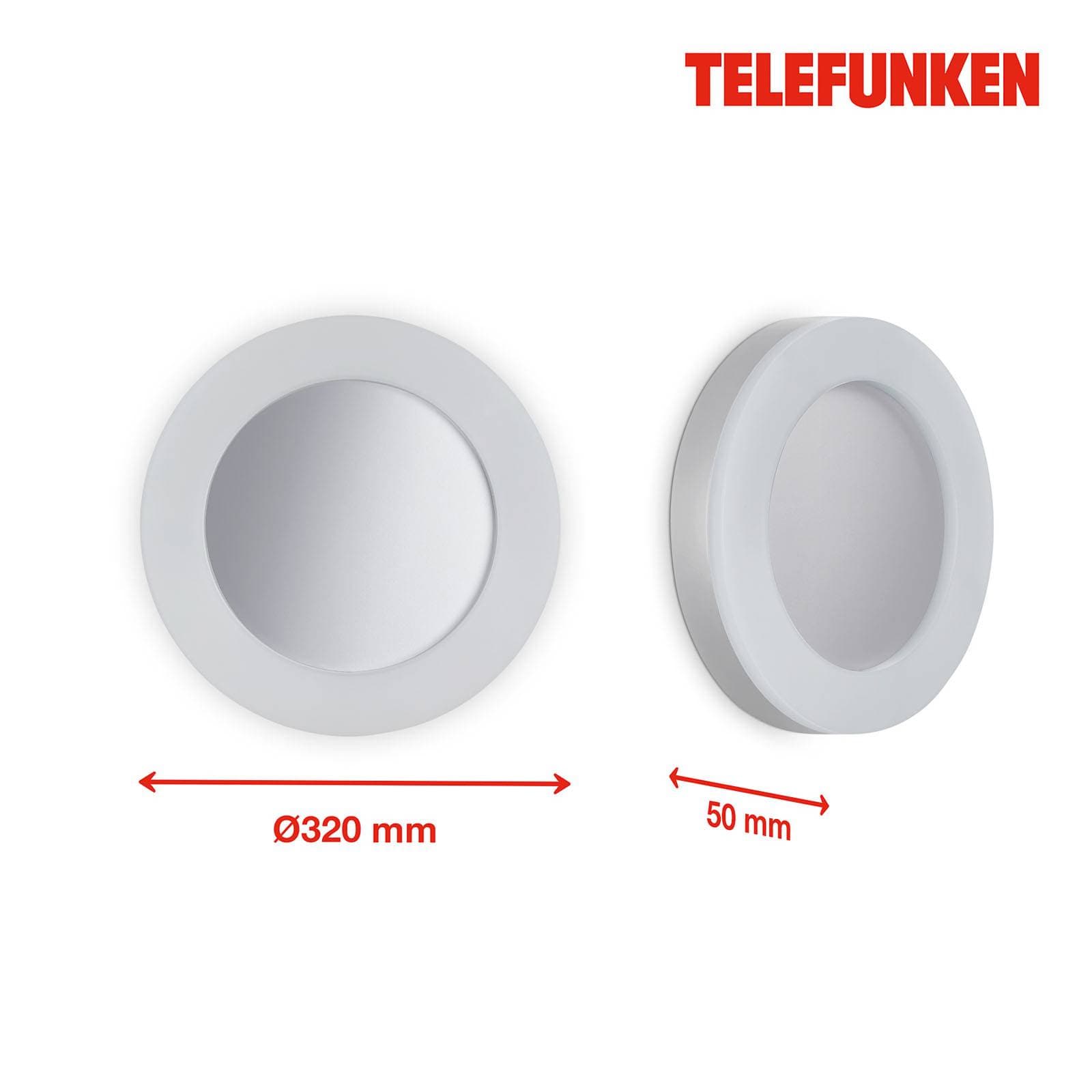 Telefunken Rixi vonkajšie LED svietidlo, biela