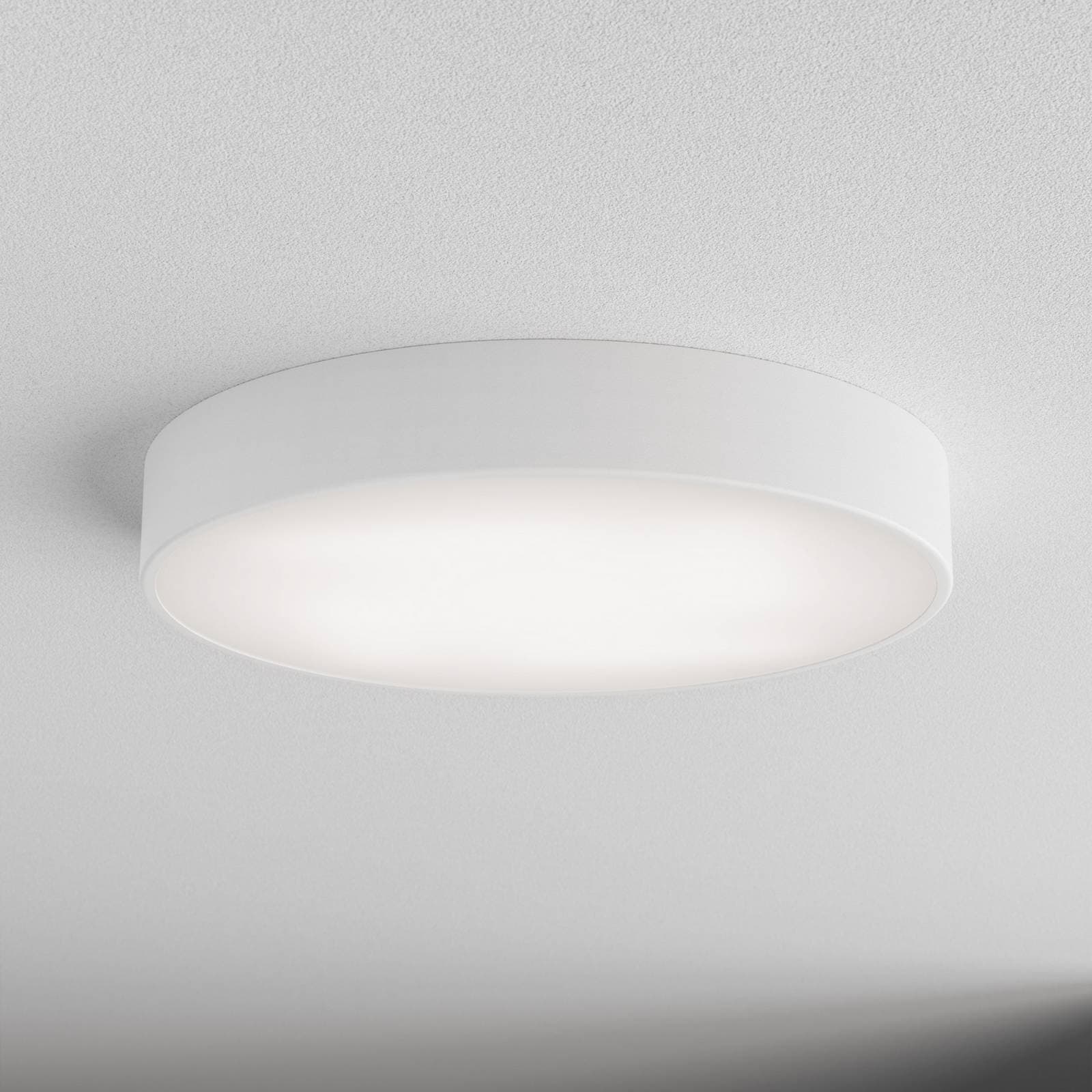 Stropné svietidlo Cleo, Ø 50 cm, IP54, biele, kov, E27