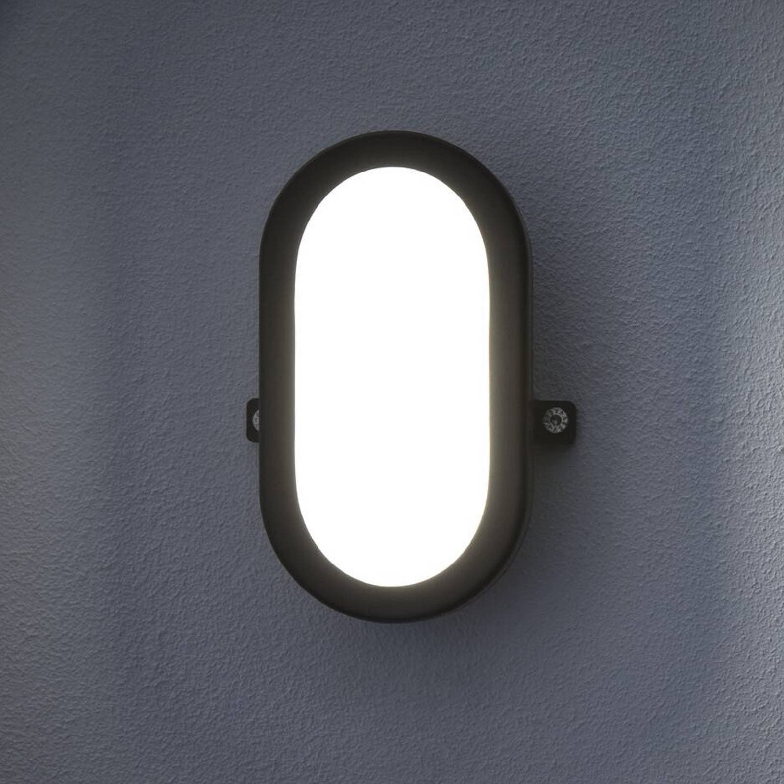 OSRAM LED vonkajšie nástenné svietidlo BULKHEAD, čierna 11 W plast IP54