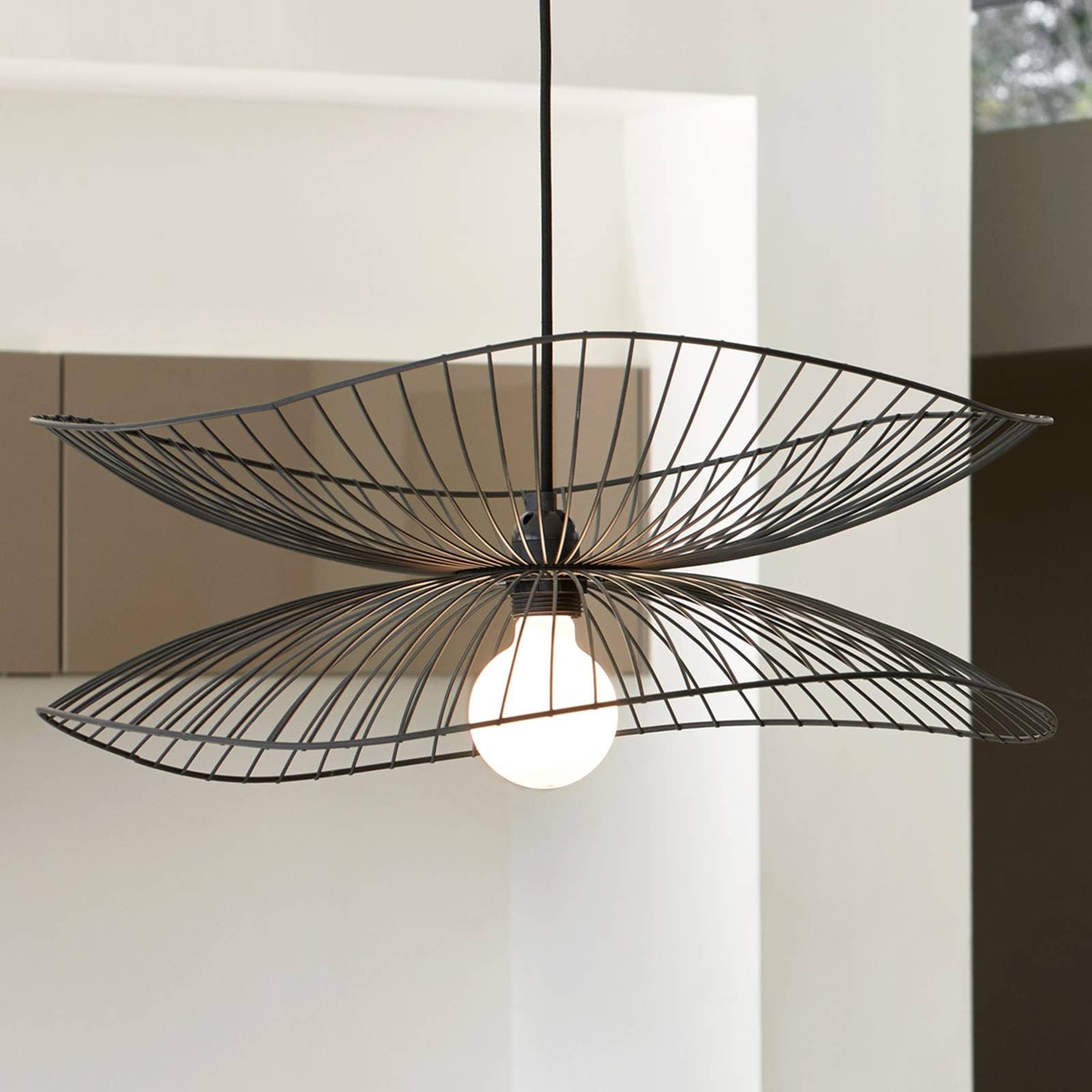 Forestier Libellule S závesná lampa, 56 cm, čierna