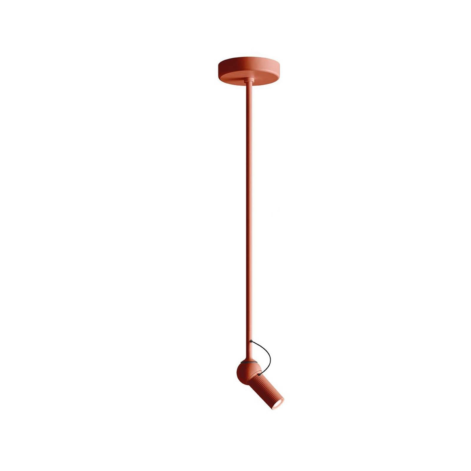 Kdln stropné LED svetlo Bird, červené, Ø 11 cm, kov