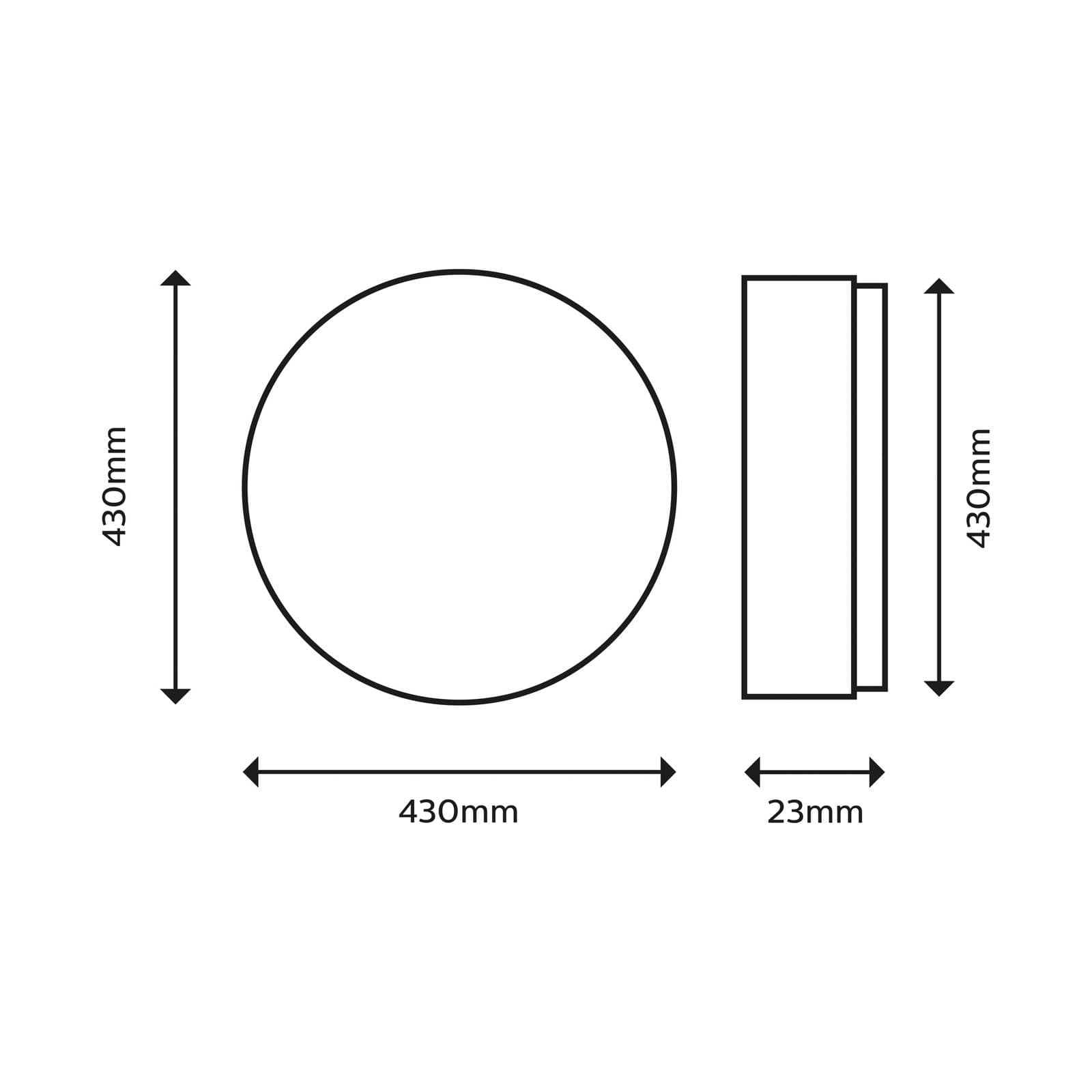 Philips SuperSlim stropné svietidlo 2 700 K Ø 42 cm biele