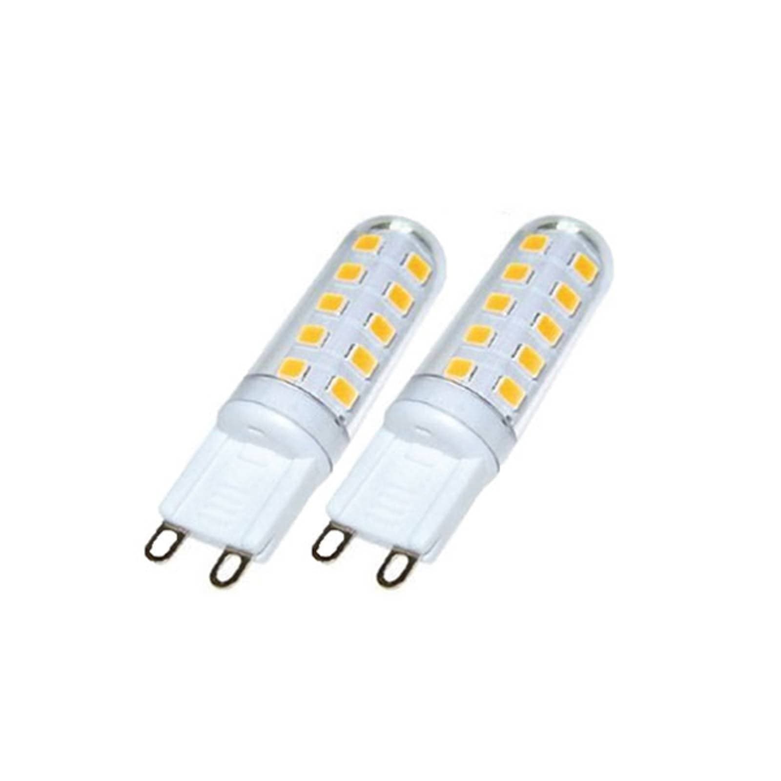 LED žiarovka s päticou G9 3W, 3 000 K, externe stmievateľná, sada 2 ks