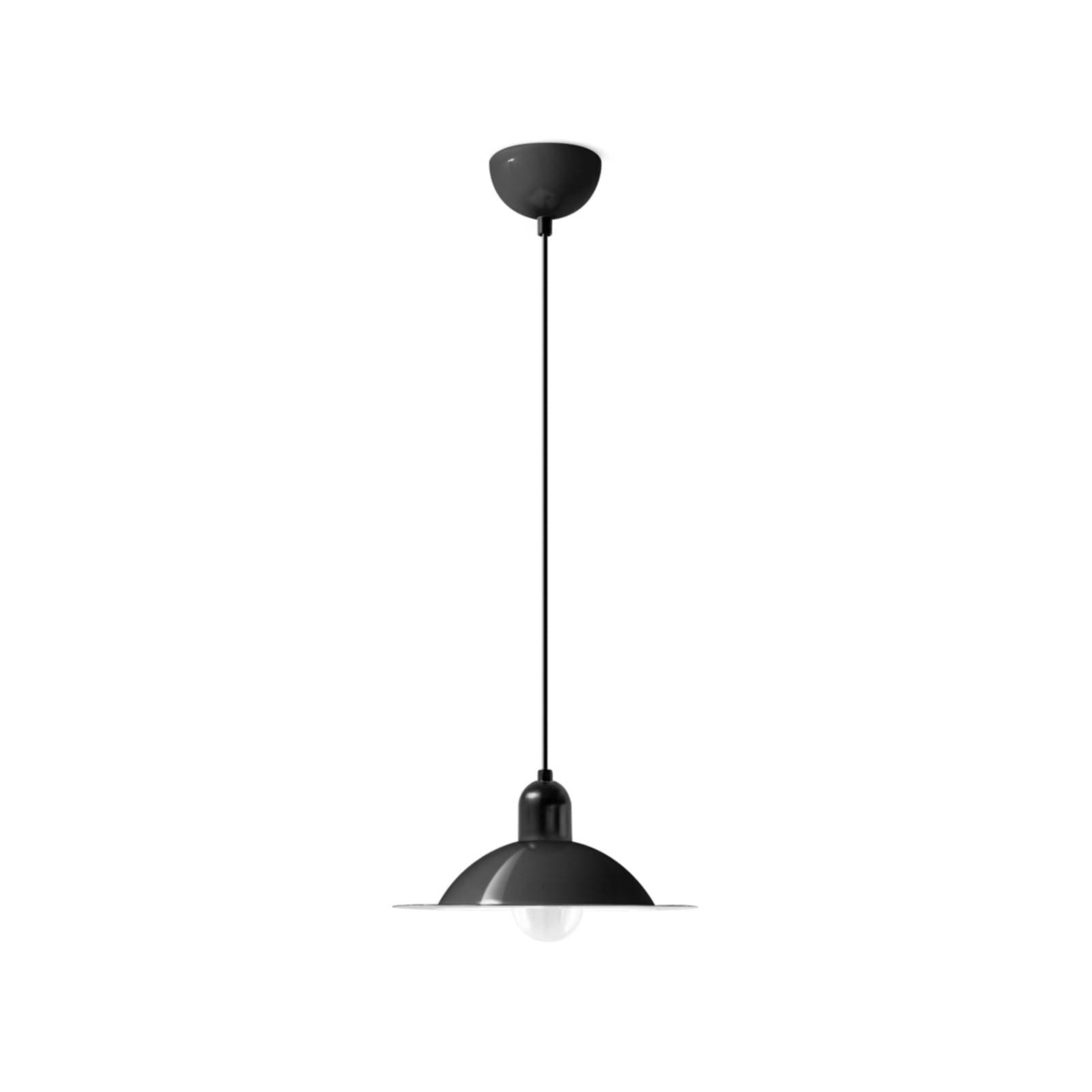 Stilnovo Lampiatta LED závesné svietidlo, Ø 28 cm, čierna