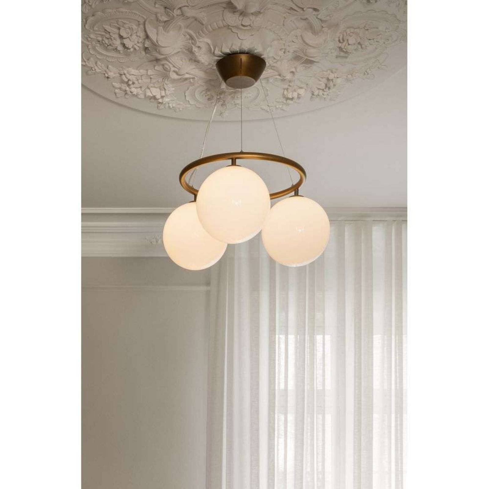 Nuura Luster Miira 3 Circular, Ø 54 cm, bronzová/opálová