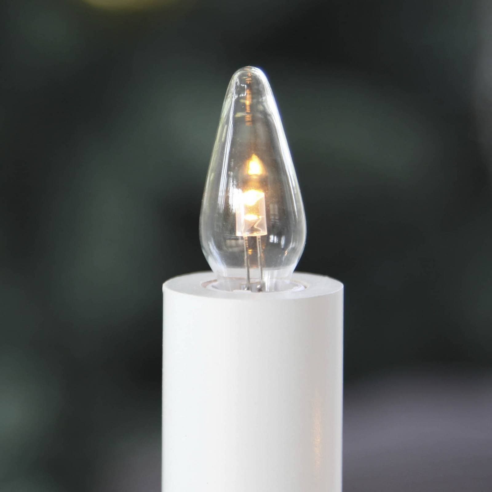 E10 0,2W 10-55V náhradné LED žiarovky 3 kusy, číra