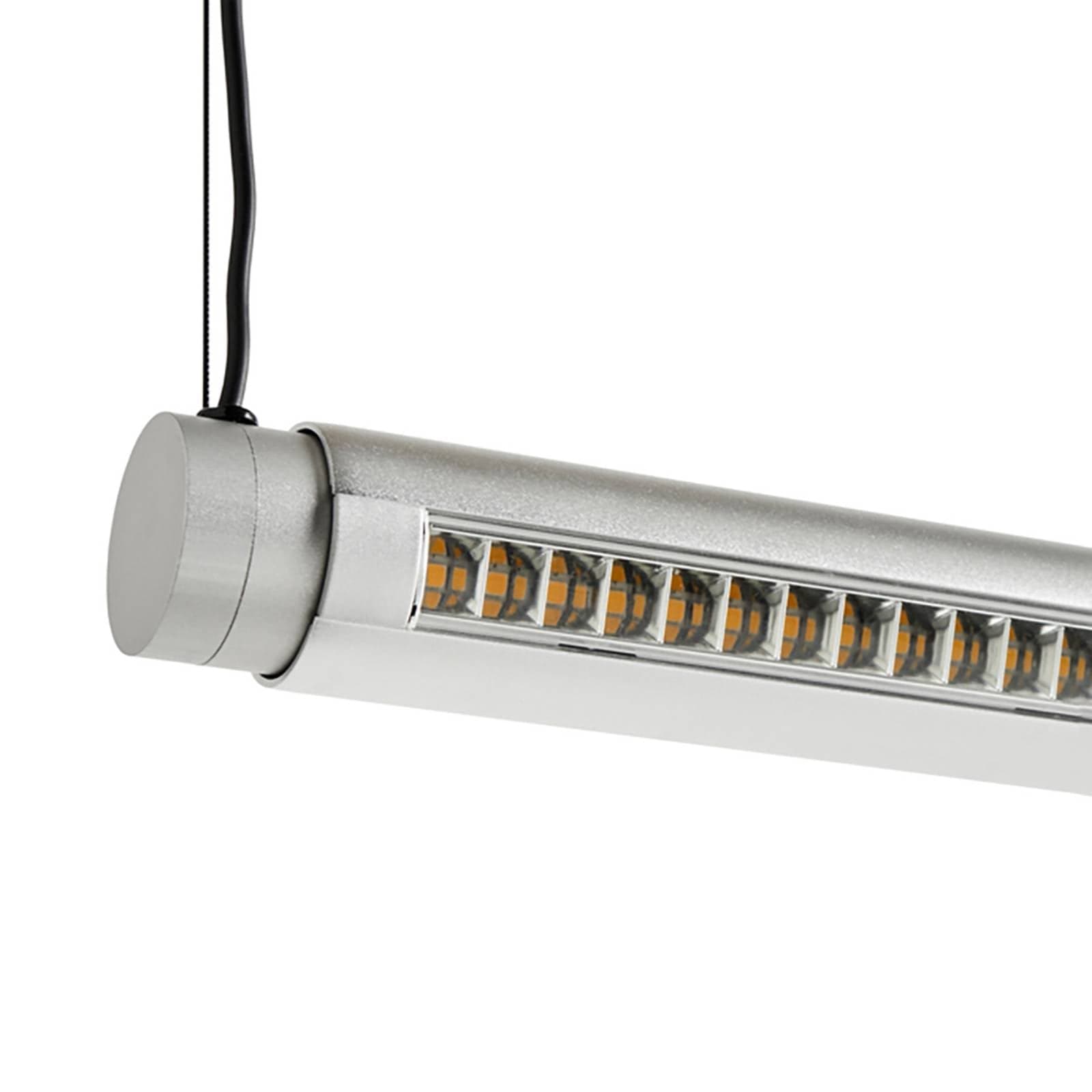HAY LED závesné svietidlo Factor Linear directional, hliník, otočné
