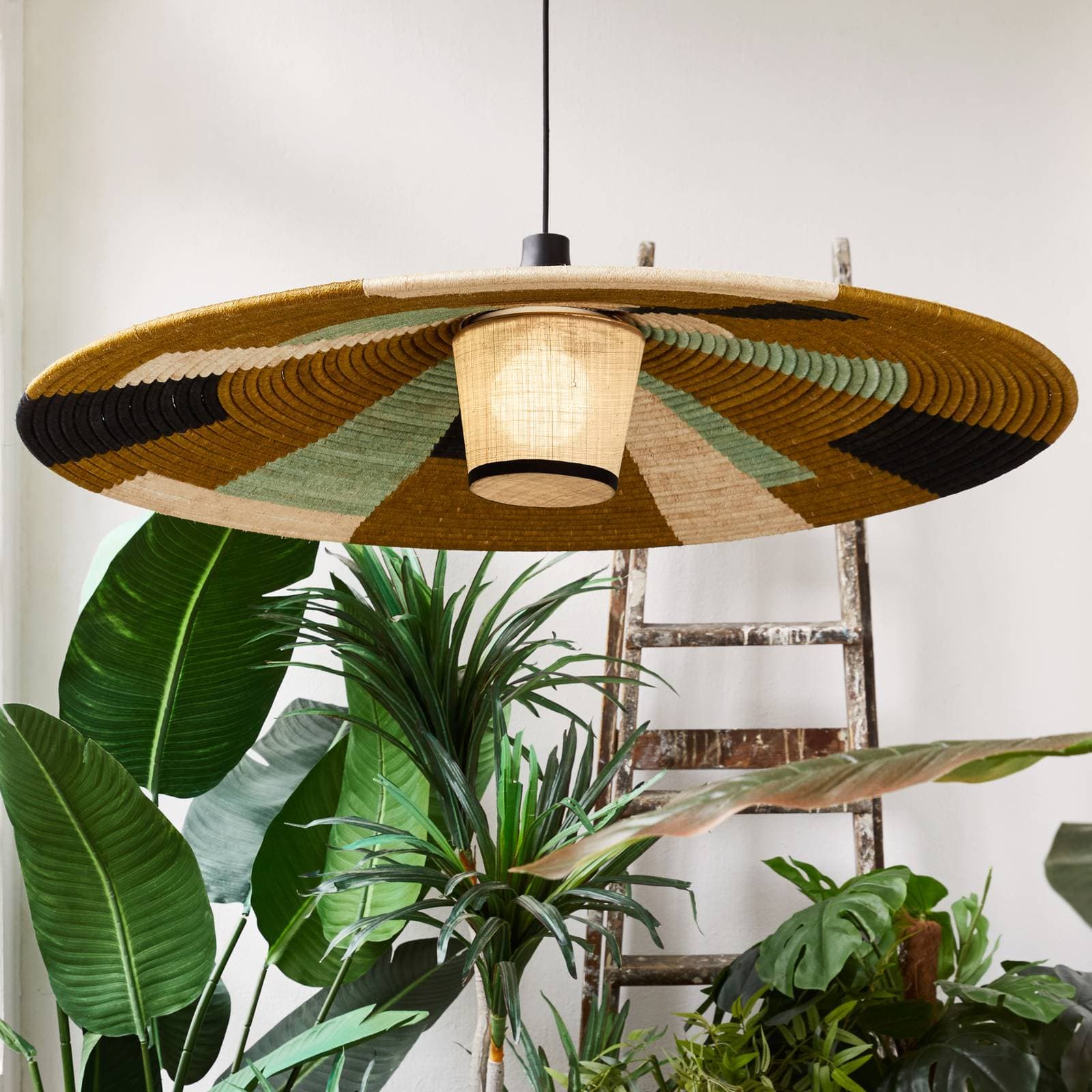 Forestier Parrot závesná lampa XL, zelená