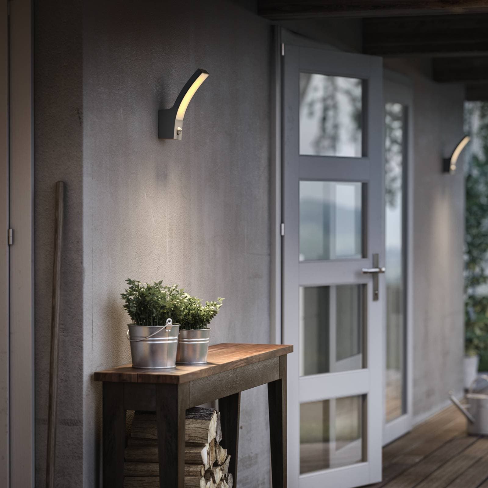 Philips Splay LED žiarovka antracit snímač 2 700K
