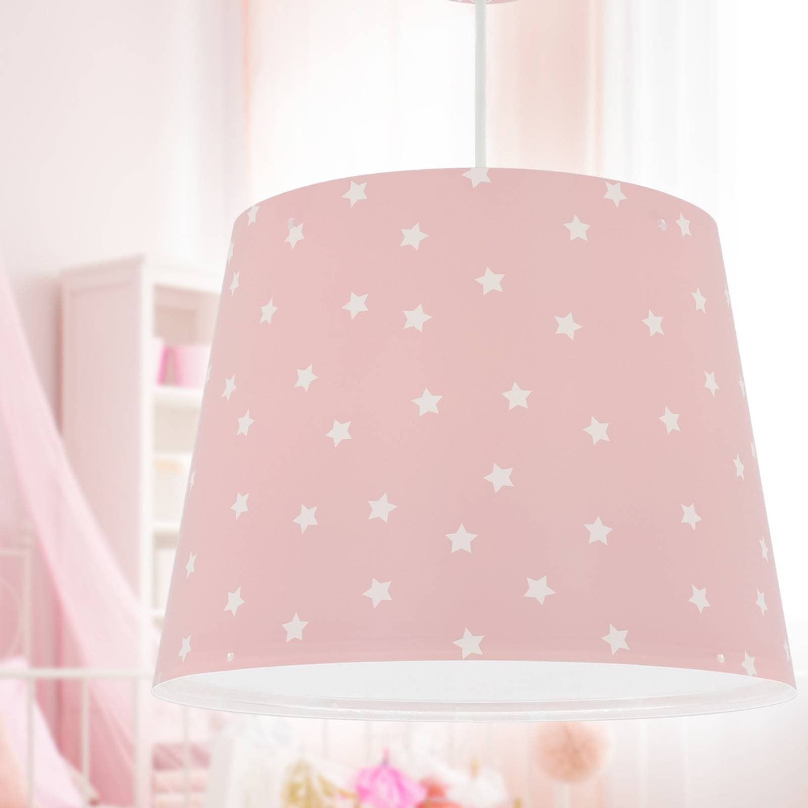 Detské závesné svietidlo Dalber STAR LIGHT, ružové