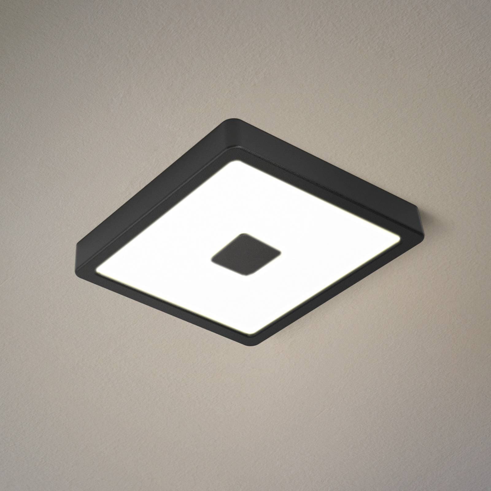 LED vonkajšie stropné svietidlo Iphias 2, 21x21 cm, čierne
