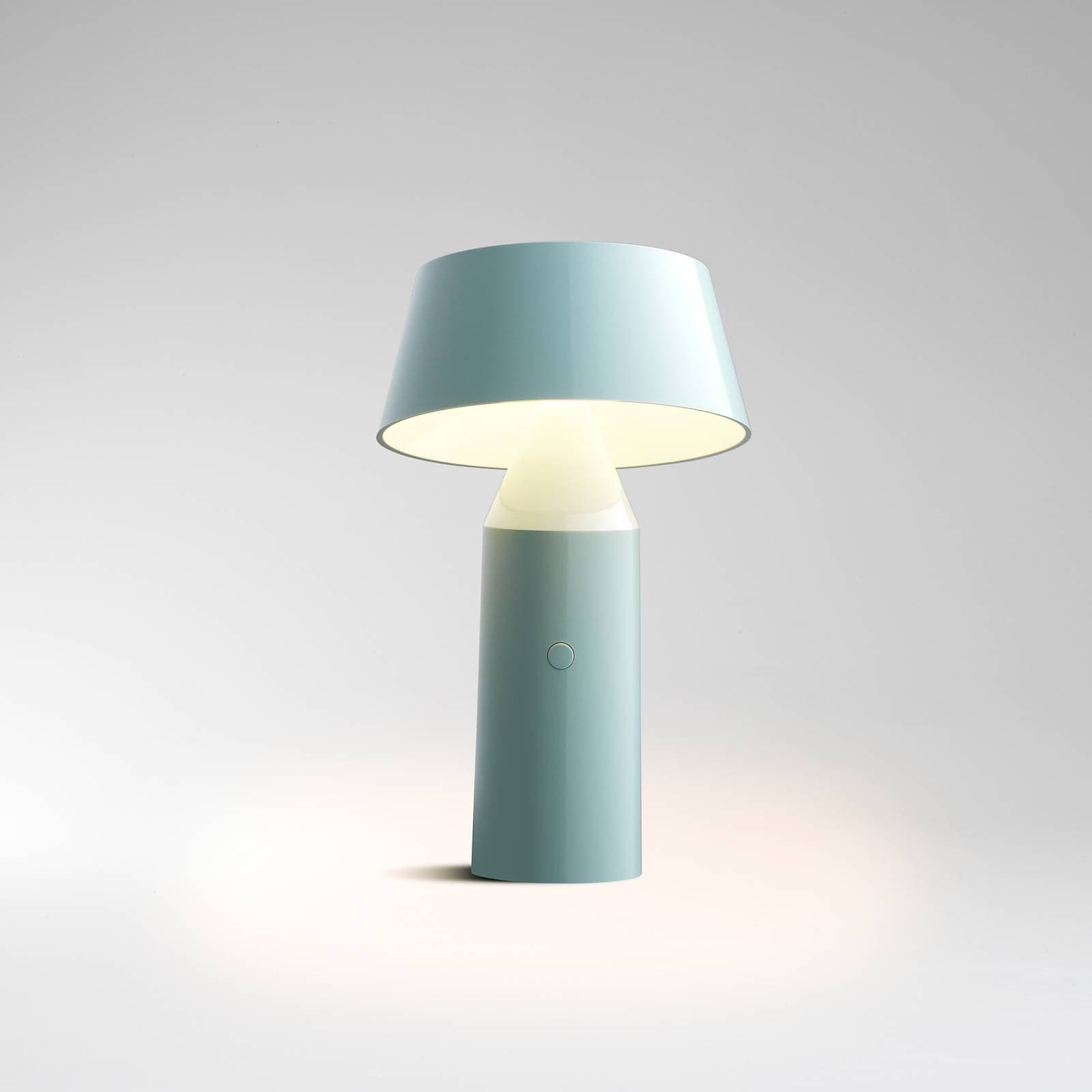 MARSET Bicoca stolová LED lampa na batérie, svetlo modrá