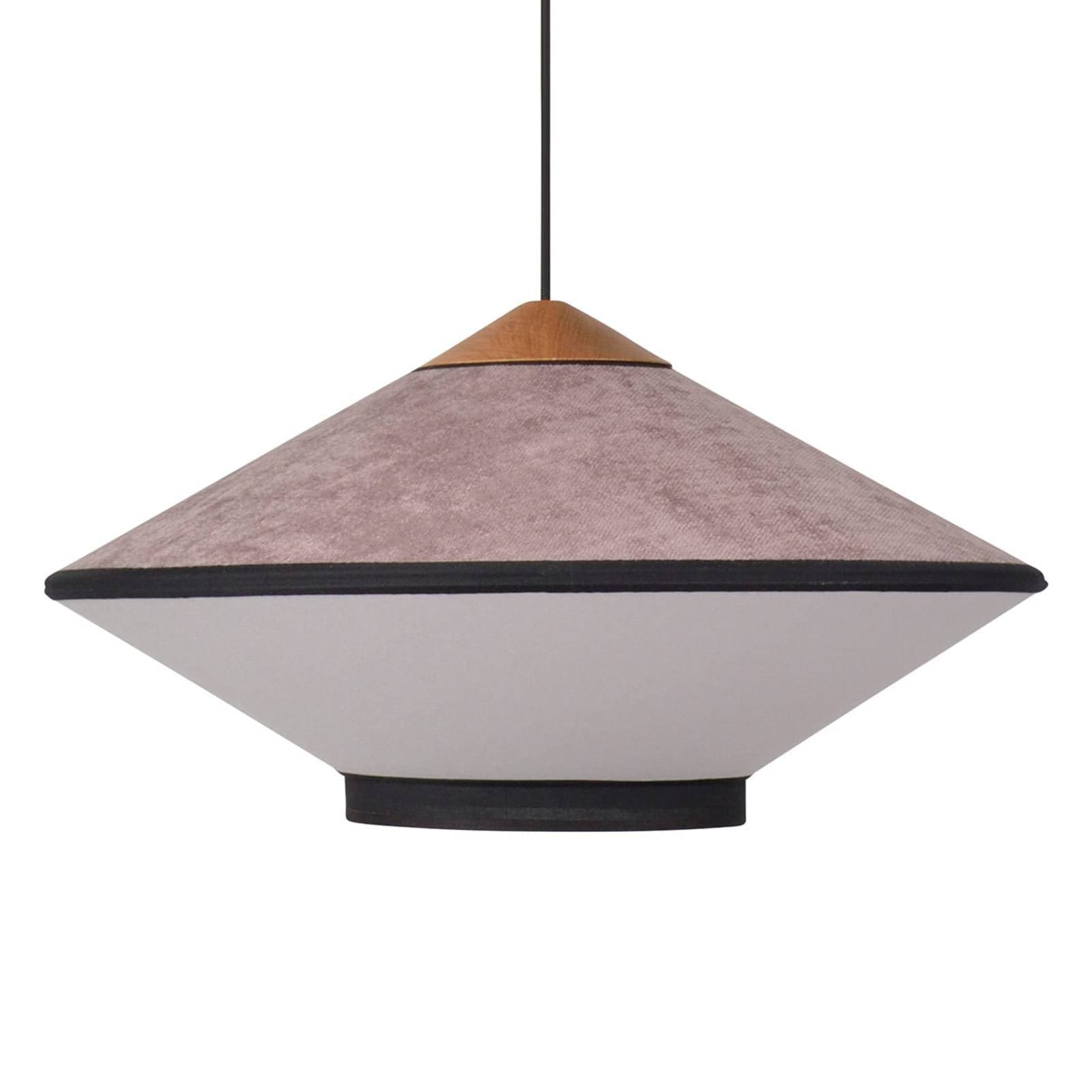 Závesné svietidlo Forestier Cymbal S, ružové, Ø 50 cm, E27
