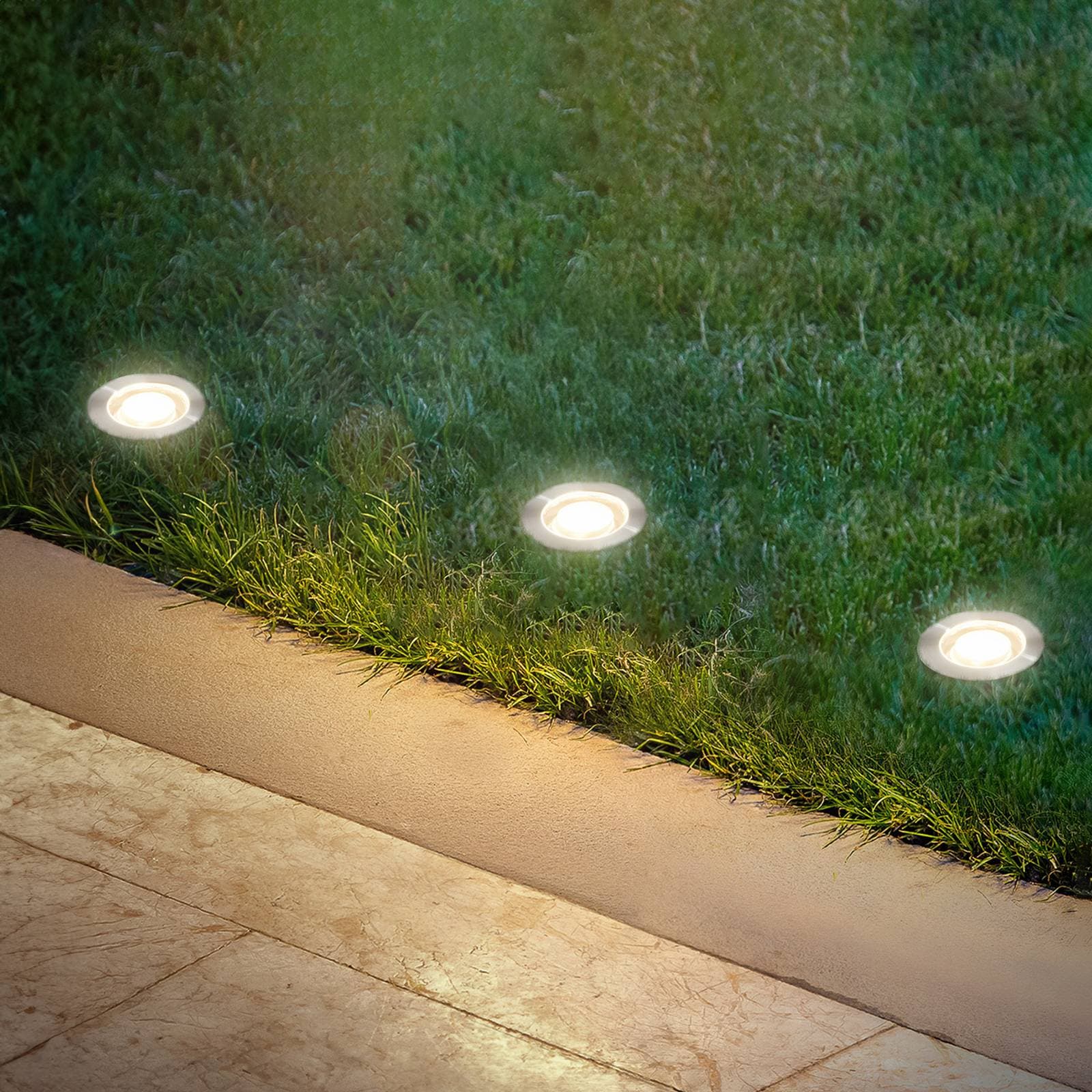 Vstavaný LED bodový svietidlo 3913032 IP67 12 V, 3x rozšírenie, 3 cm, nerezová