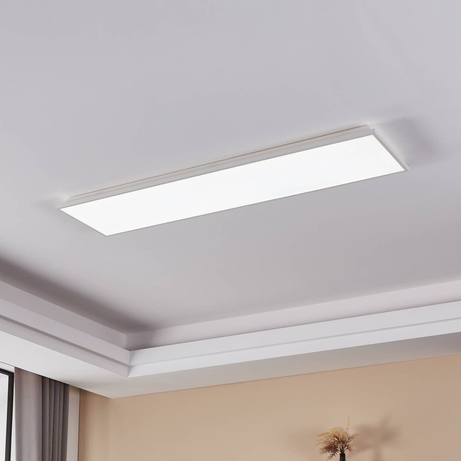EGLO connect Herrora-Z stropné LED svetlo 120x30cm