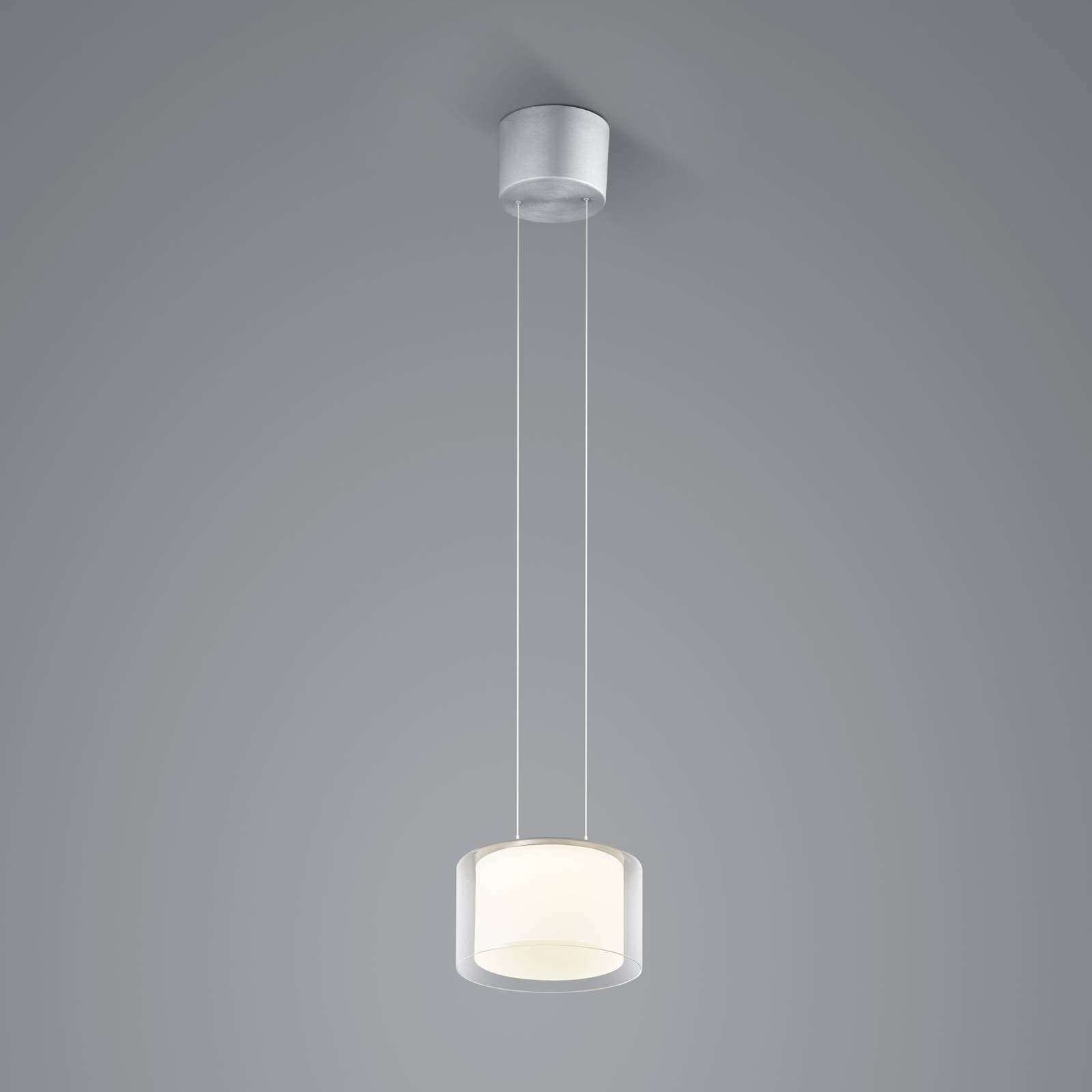 BANKAMP Grand Clear LED závesné svetlo, 1fl, Ø 20 cm