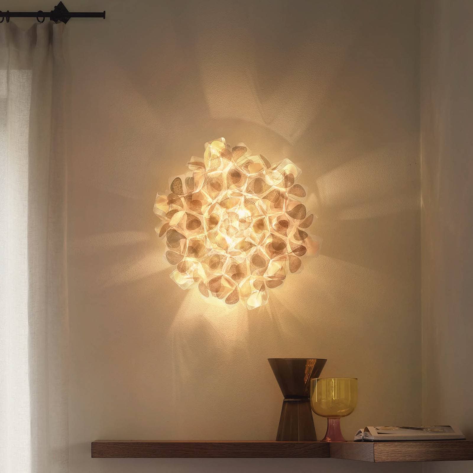 Slamp Clizia Mama Non Mama nástenné svietidlo zlaté Ø53cm