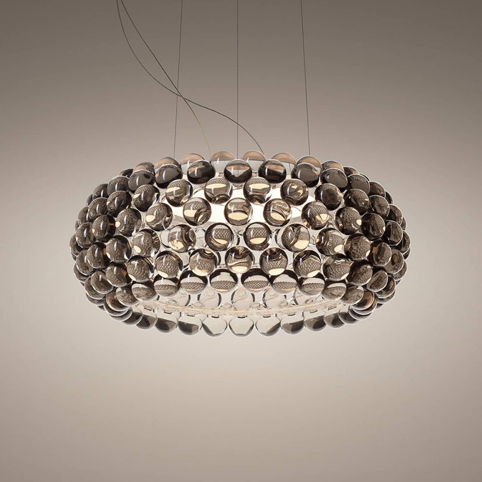 Foscarini Caboche Plus media MyLight CCT sivá