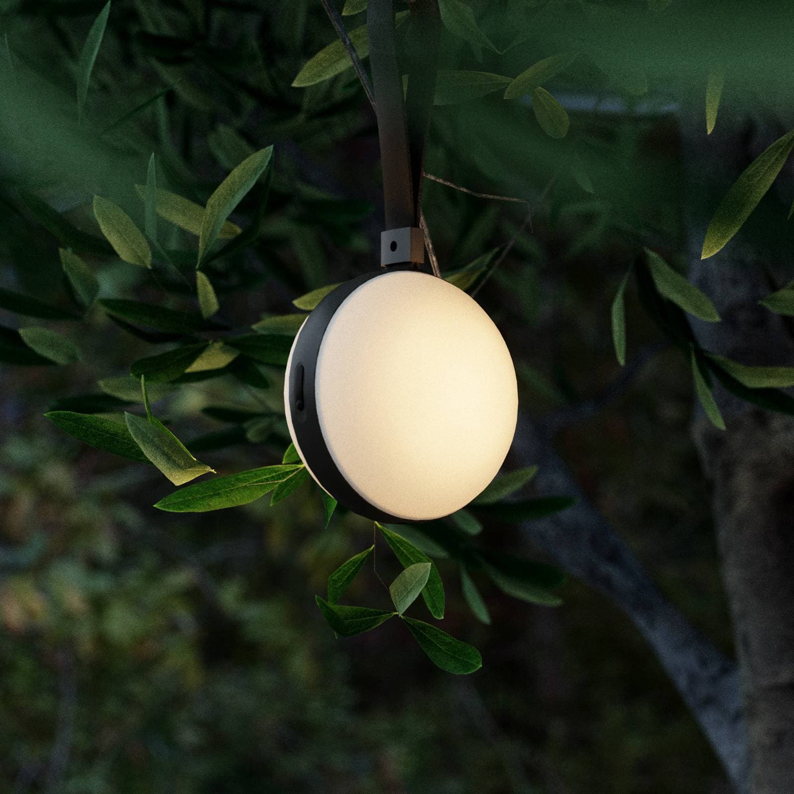 Exterierove LED svietidla Bring to go Ø 12 cm biele/čierne