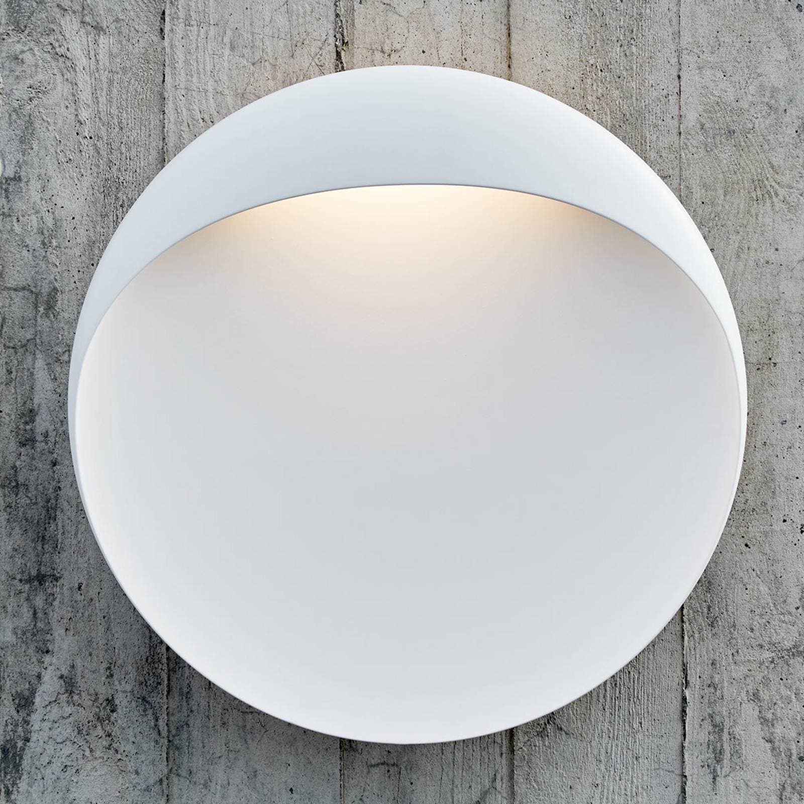 LED nástenné svietidlo Louis Poulsen Flindt, biele, 3 000 K, Ø 30 cm
