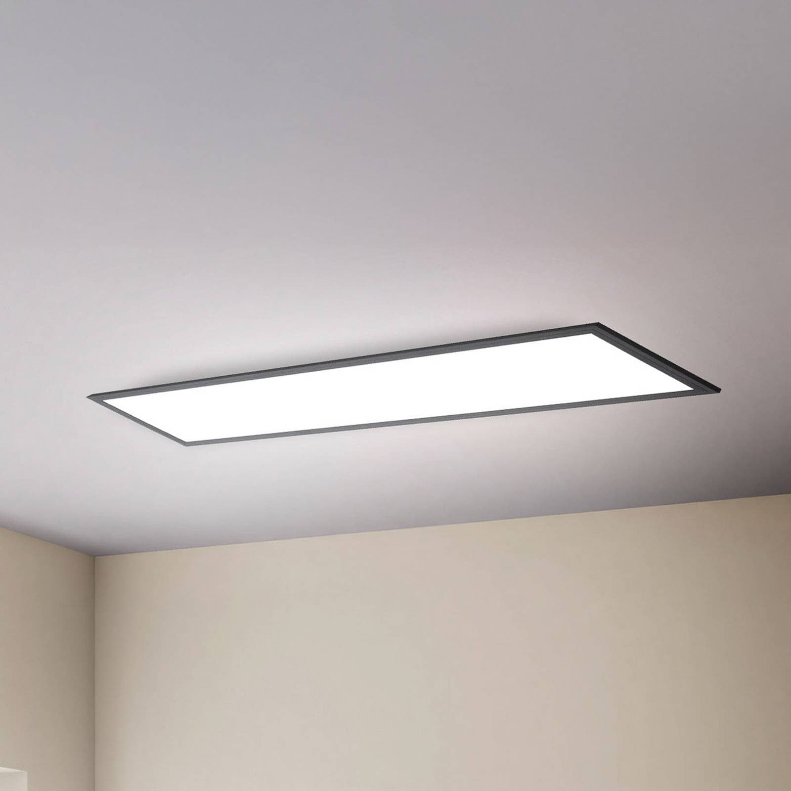 LED panel Odin s diaľkovým ovládaním CCT, 100 x 25 cm, čierny