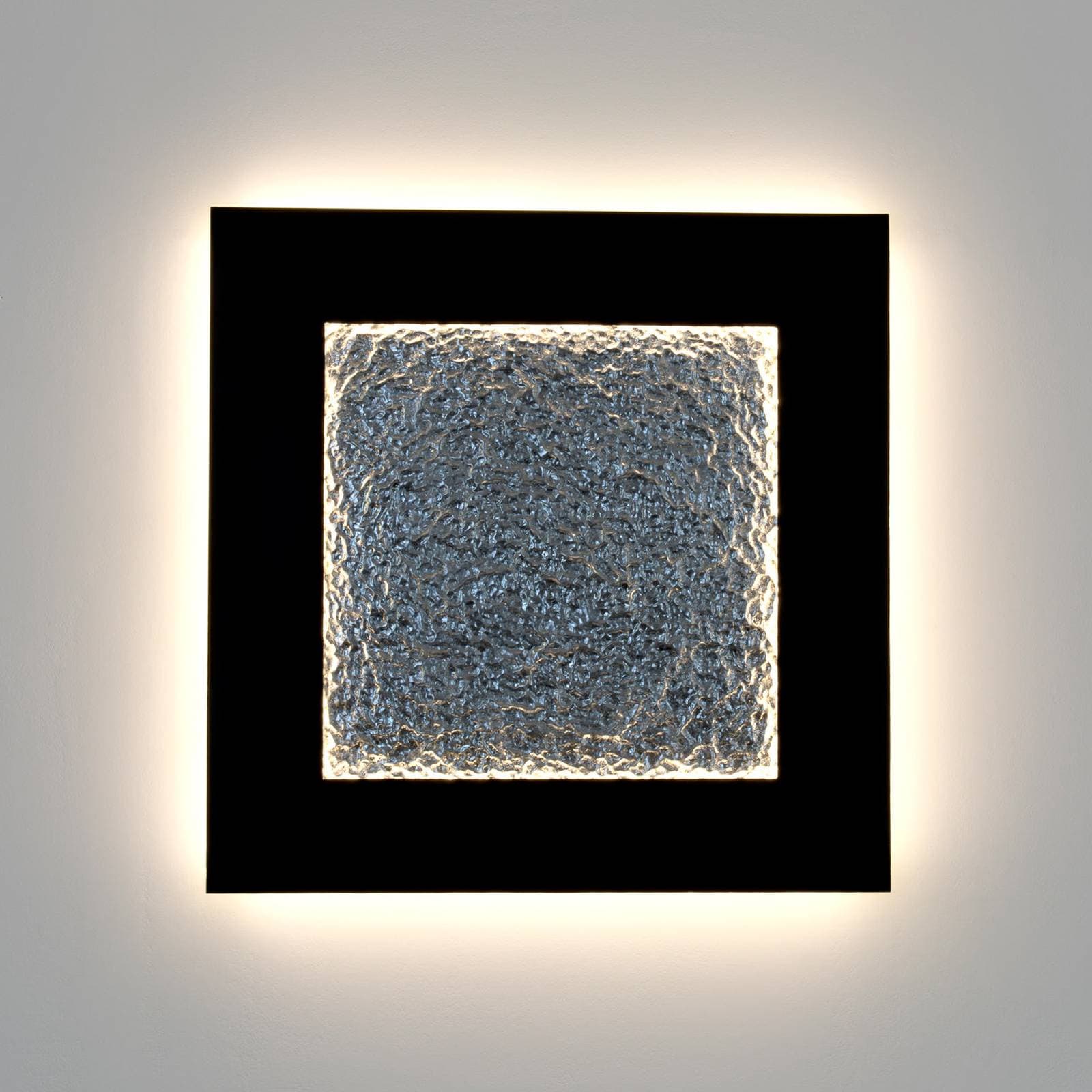 Plenilunio Eclipse LED nástenné svietidlo, hnedá/strieborná farba, 80 cm