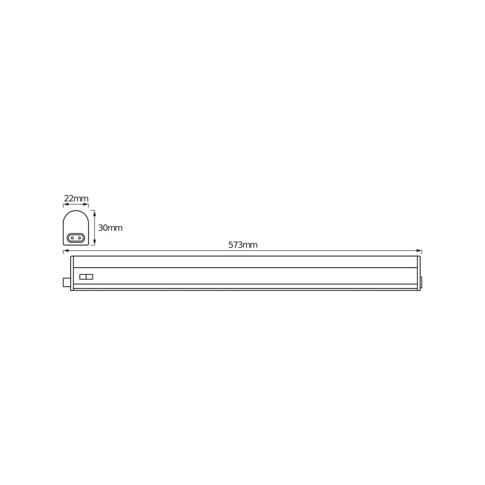 OSRAM LED svetelná lišta SWITCH BATTEN, 57 cm, 4 000 K, biela