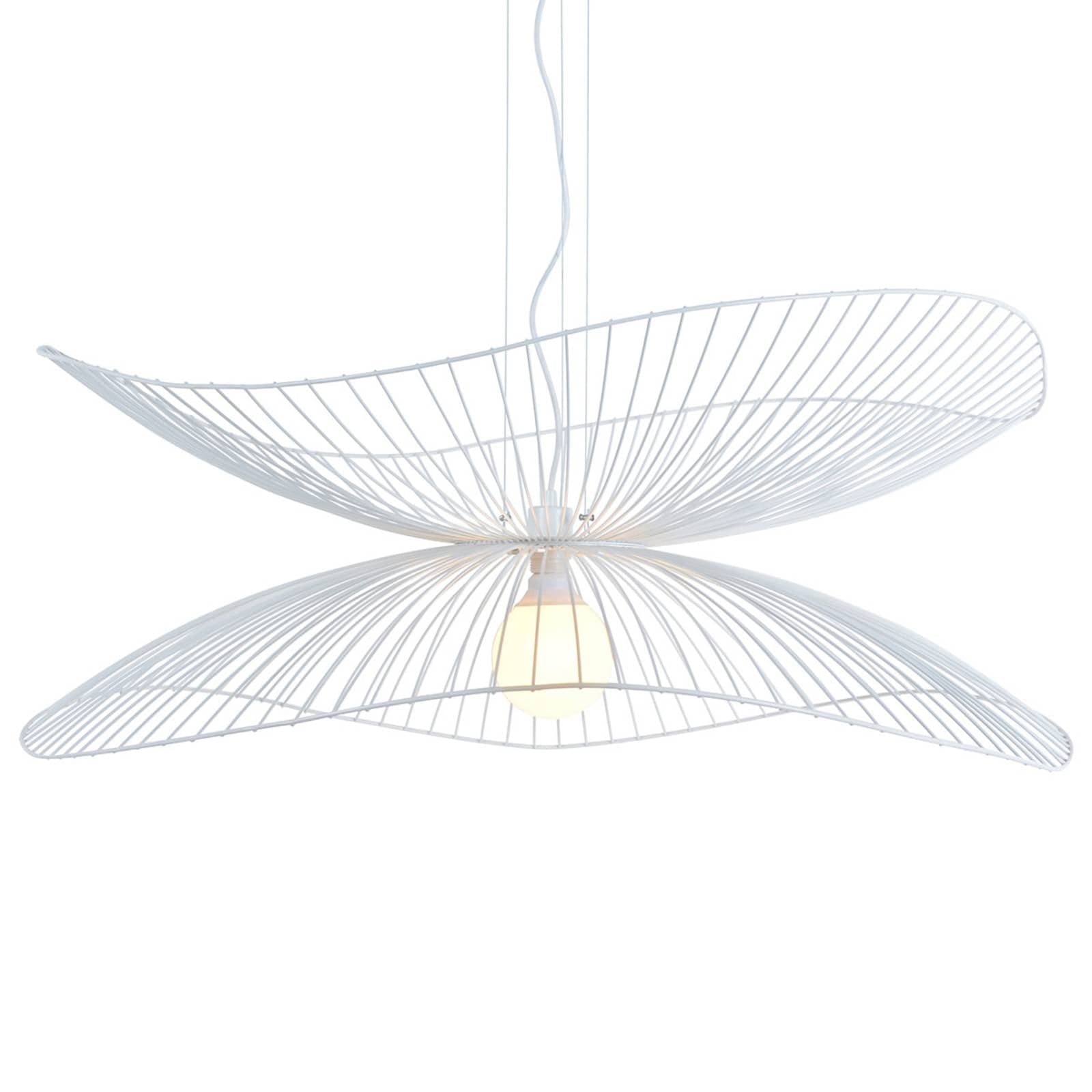 Forestier Libellule L závesná lampa, 100 cm, biela