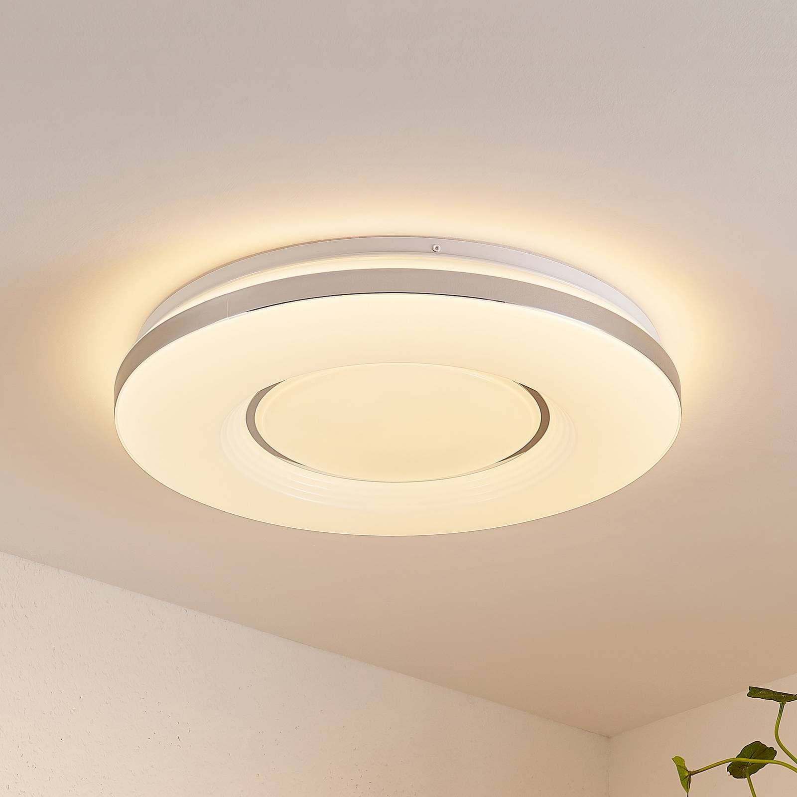 Lindby LED stropné svietidlo Robini, Ø 48 cm, CCT, stmievateľné