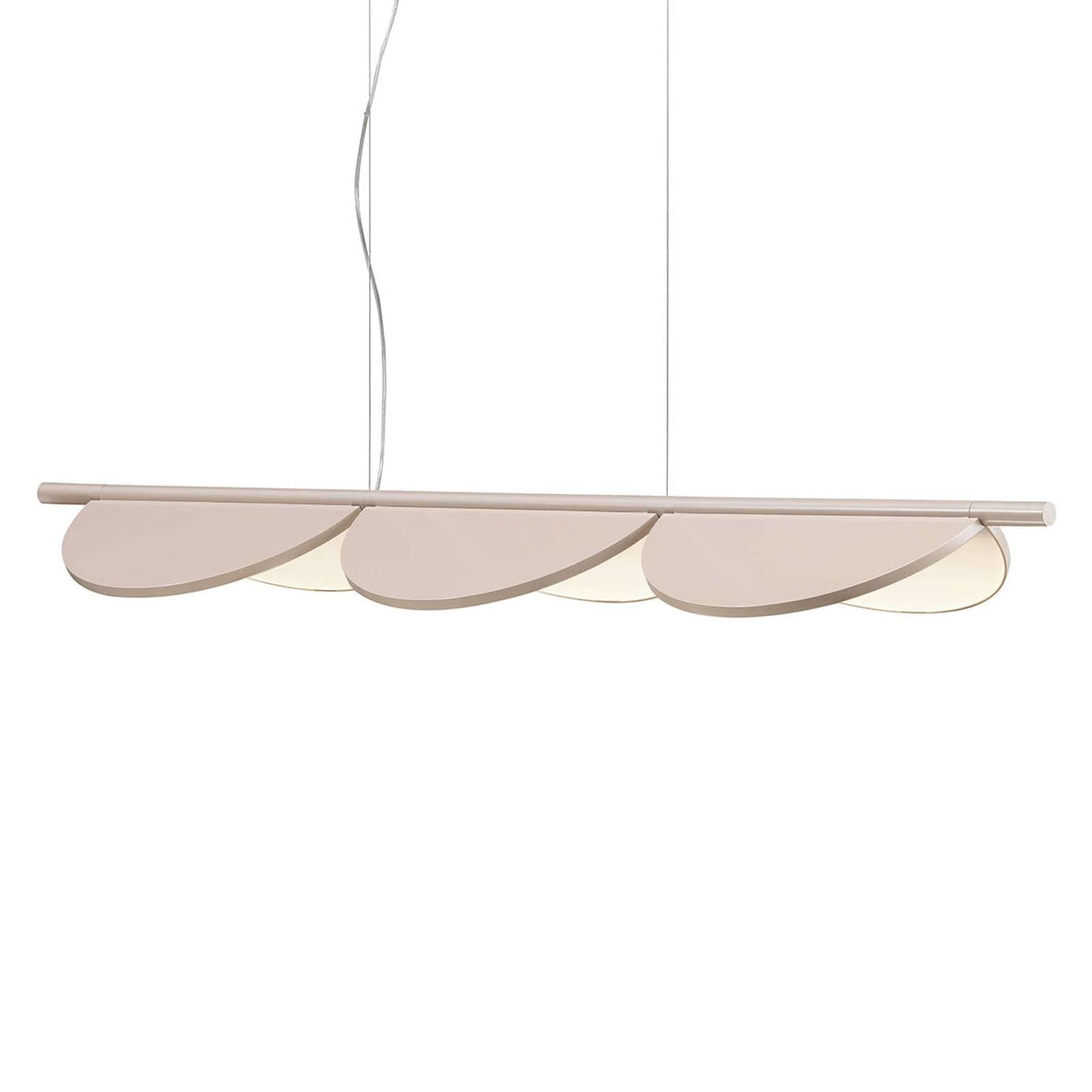 FLOS Almendra Linear LED svietidlo 3-pl., ružová