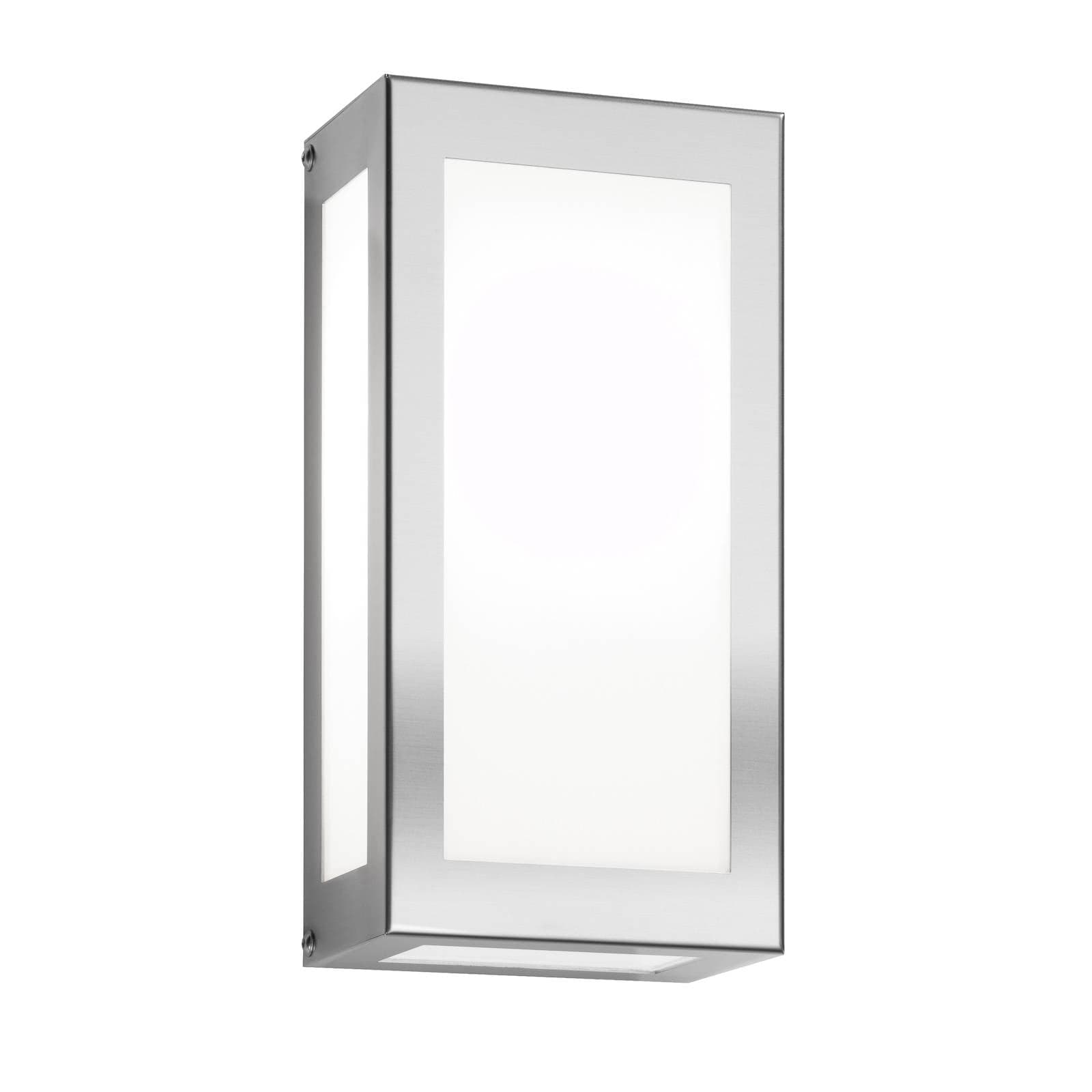 LED vonkajšie nástenné svietidlo Kina, nerezová oceľ, sklo, 2700K